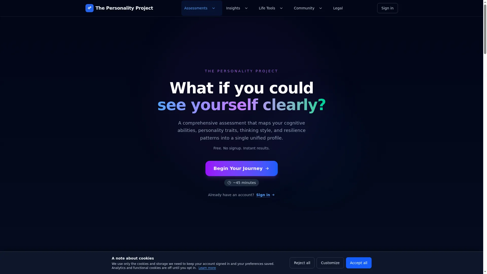 Thepersonalityproject.com