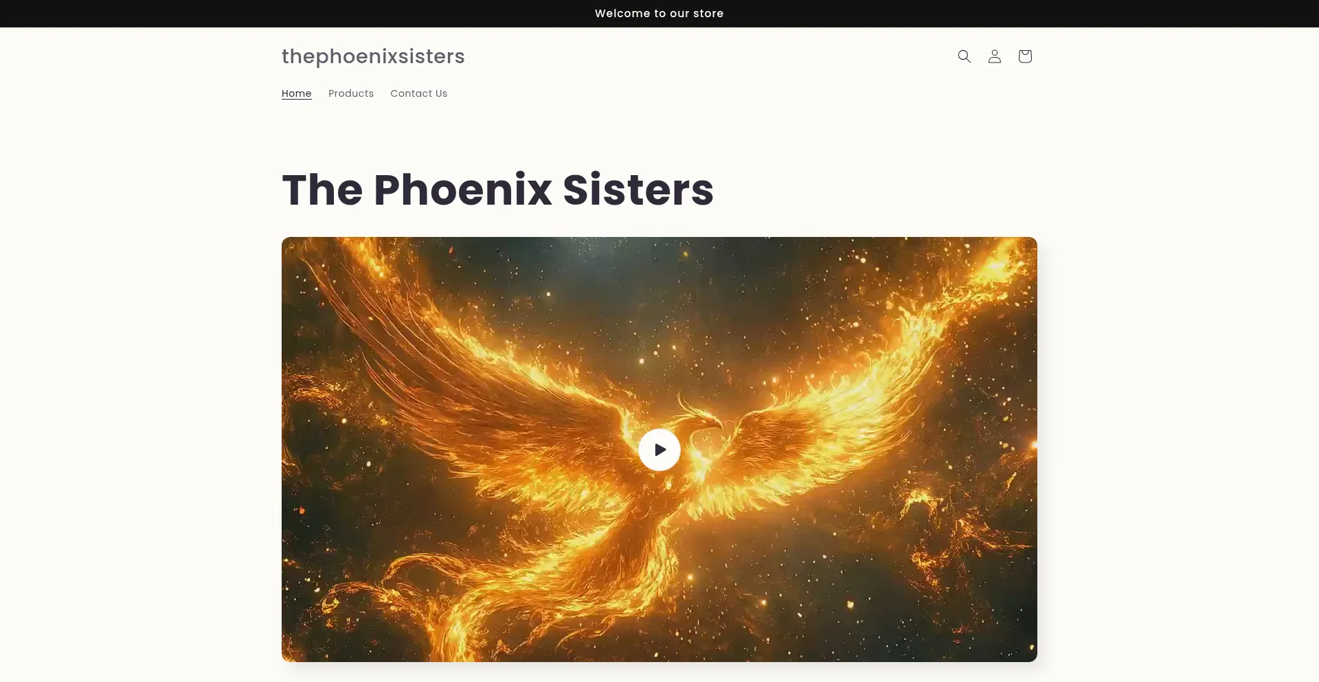 Website screenshot of Thephoenixsisters.com