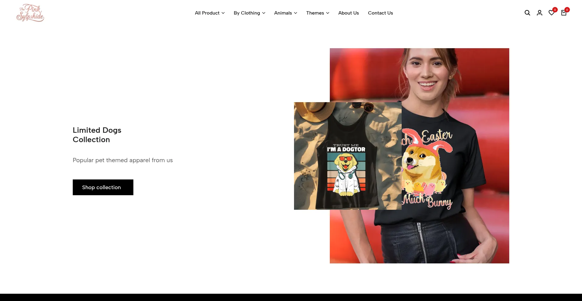 Website screenshot of Thepinksylphide.com