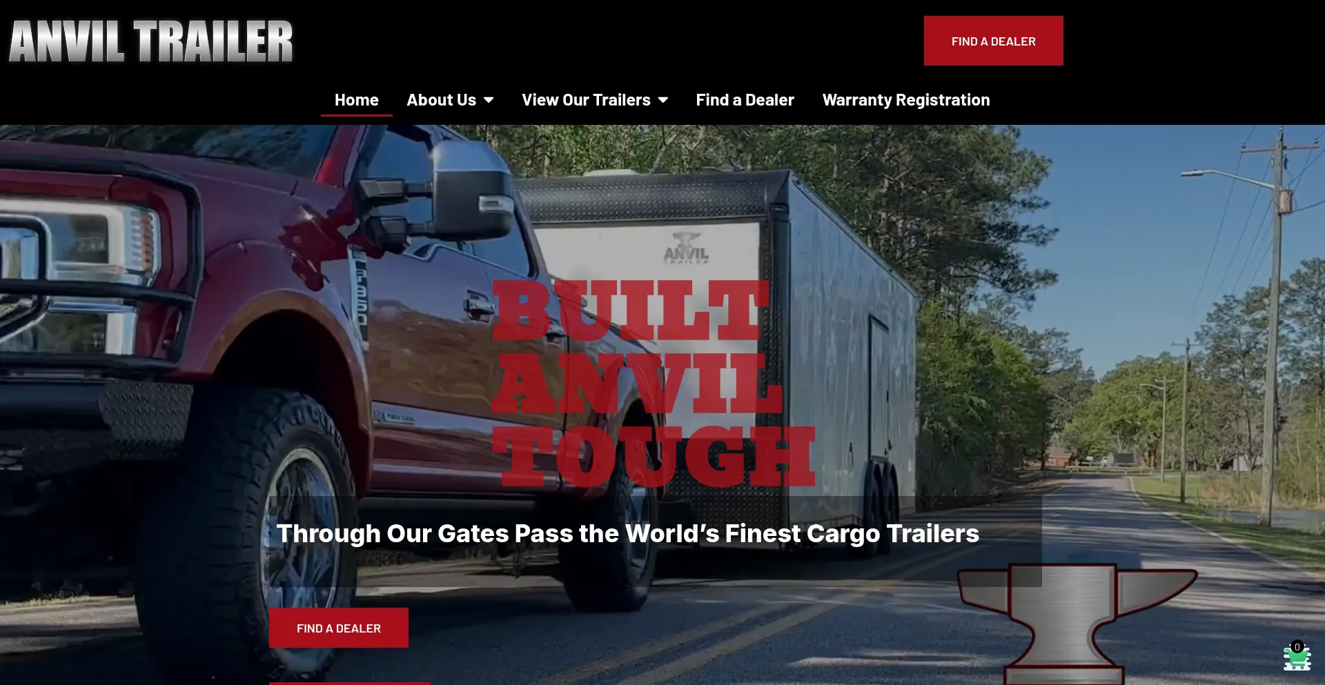 Website screenshot of Therealanviltrailer.com