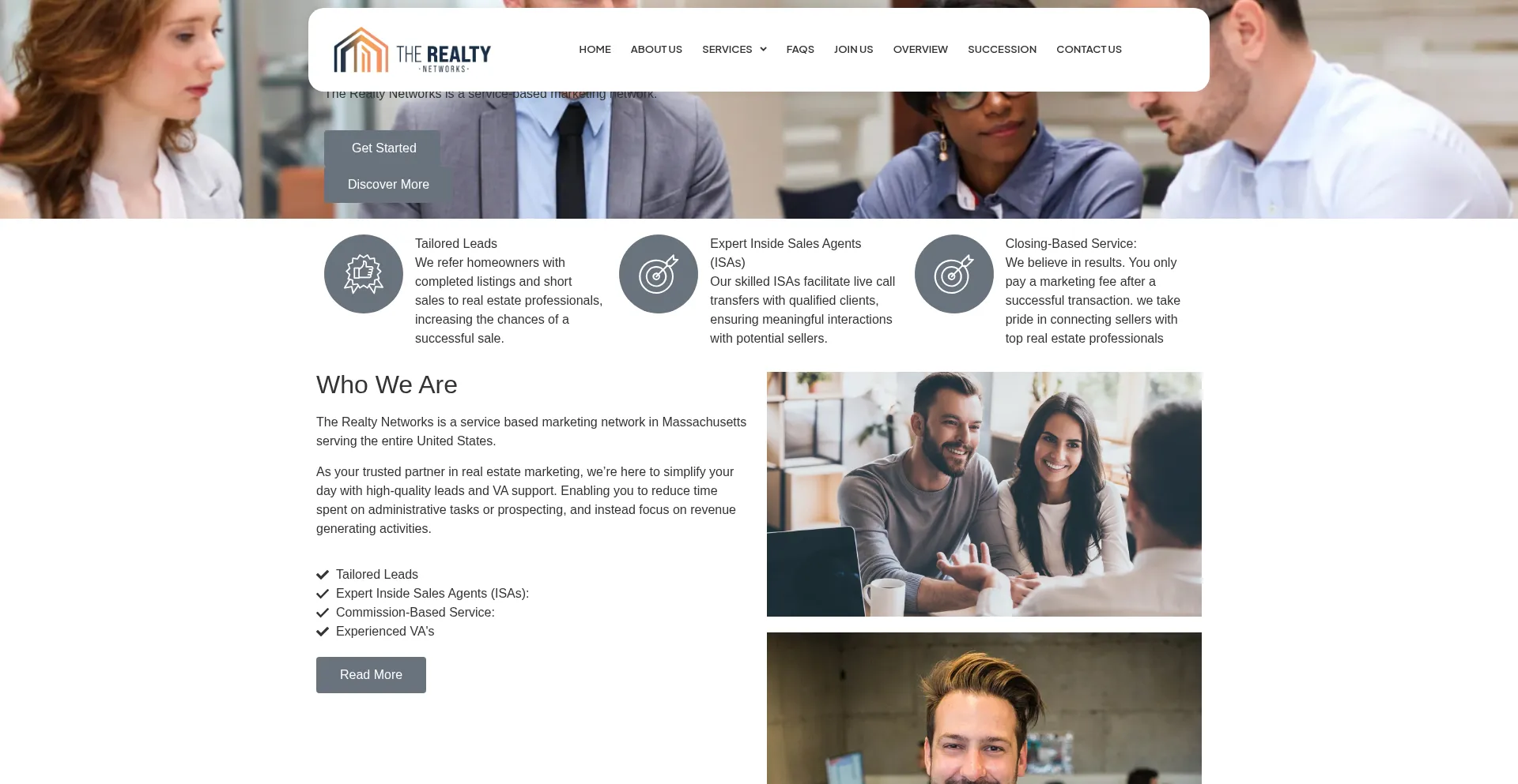 Therealtynetworks.com Screenshot