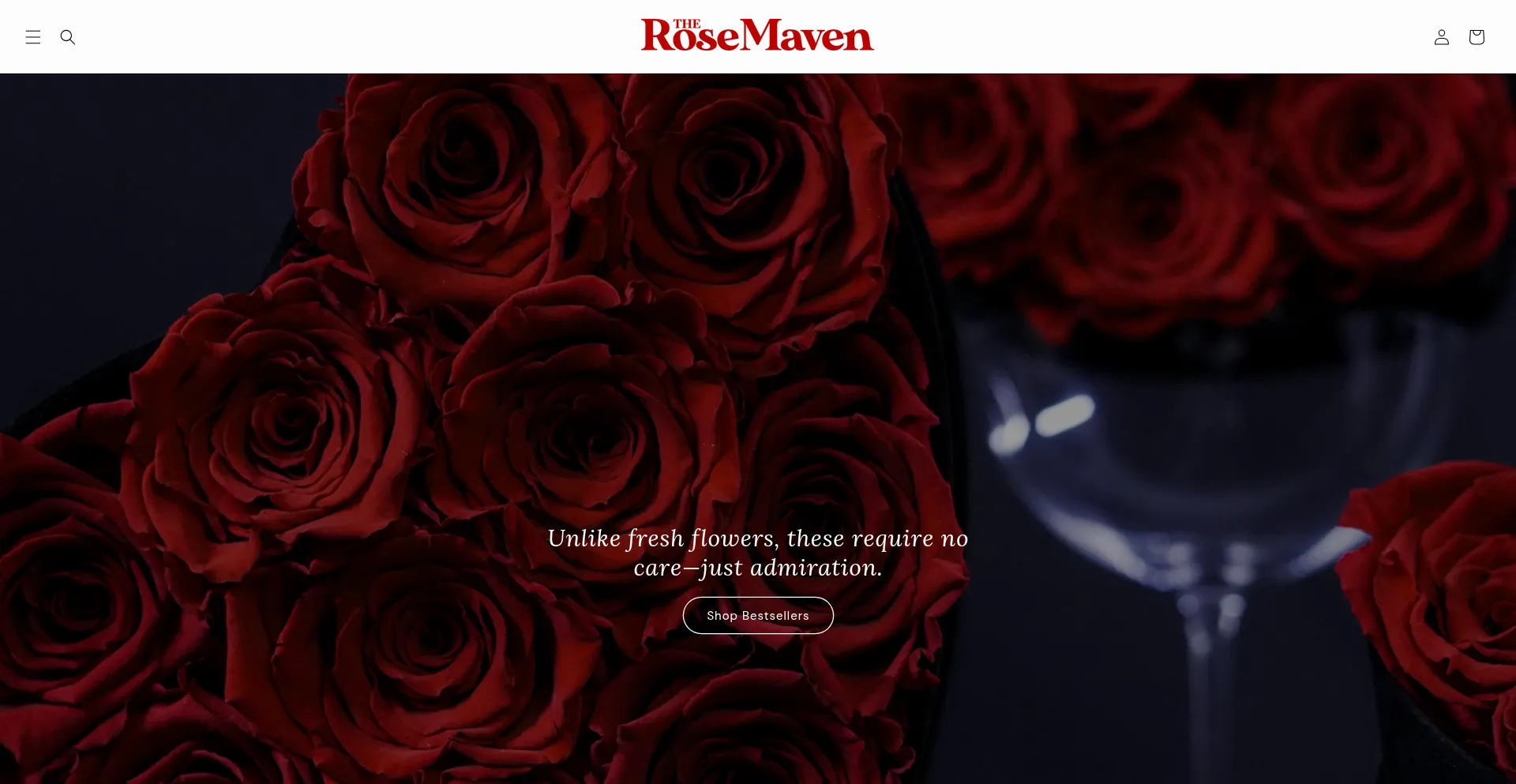 Website screenshot of Therosemaven.com