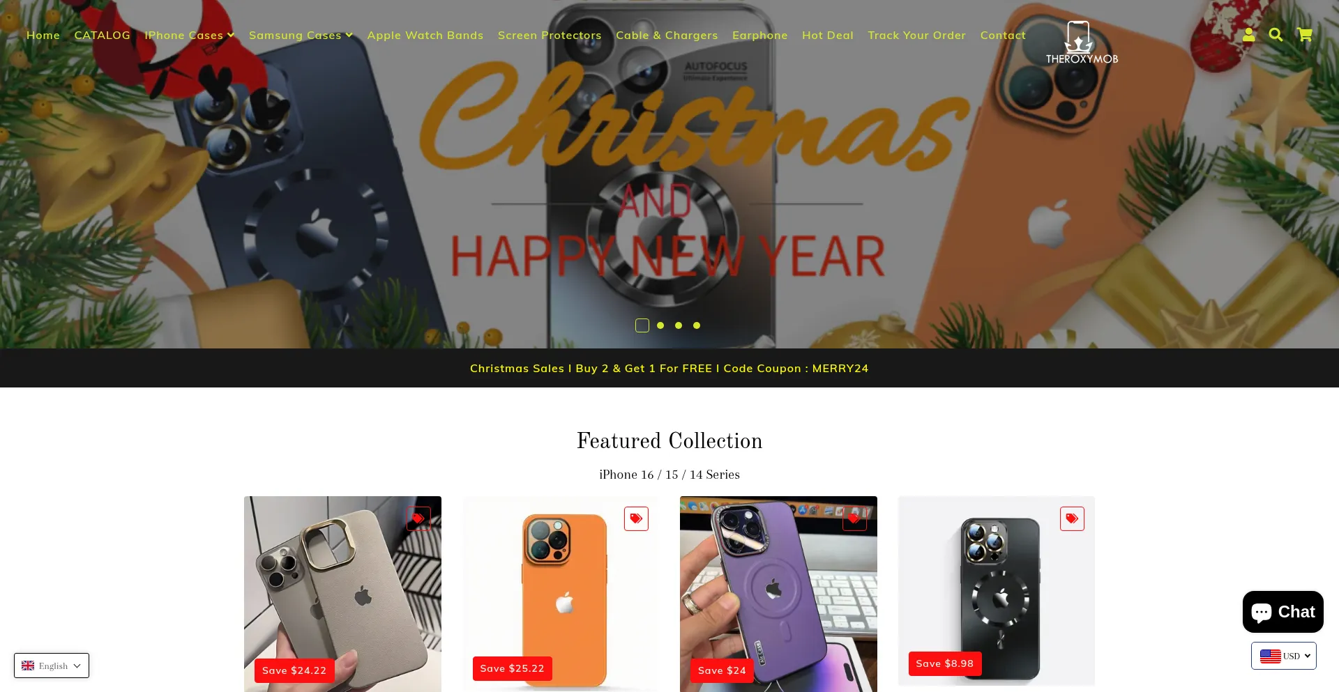 Website screenshot of Theroxymob.com