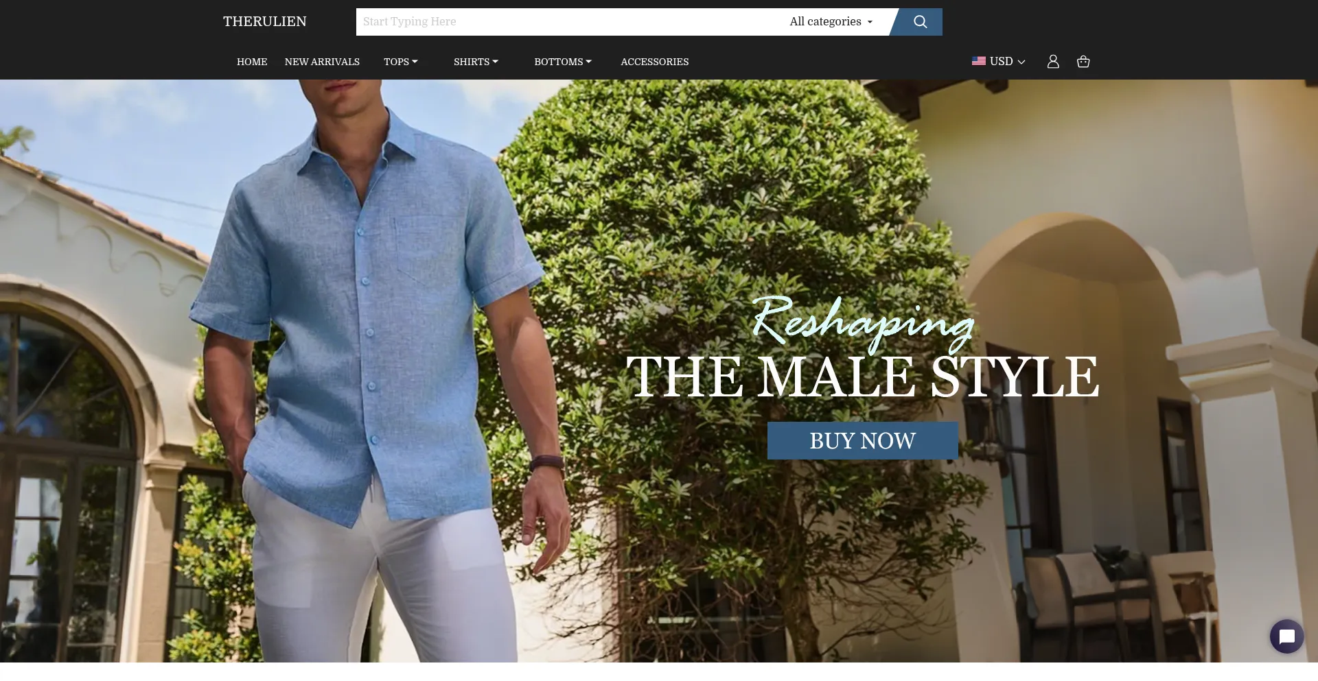 Website screenshot of Therulien.com