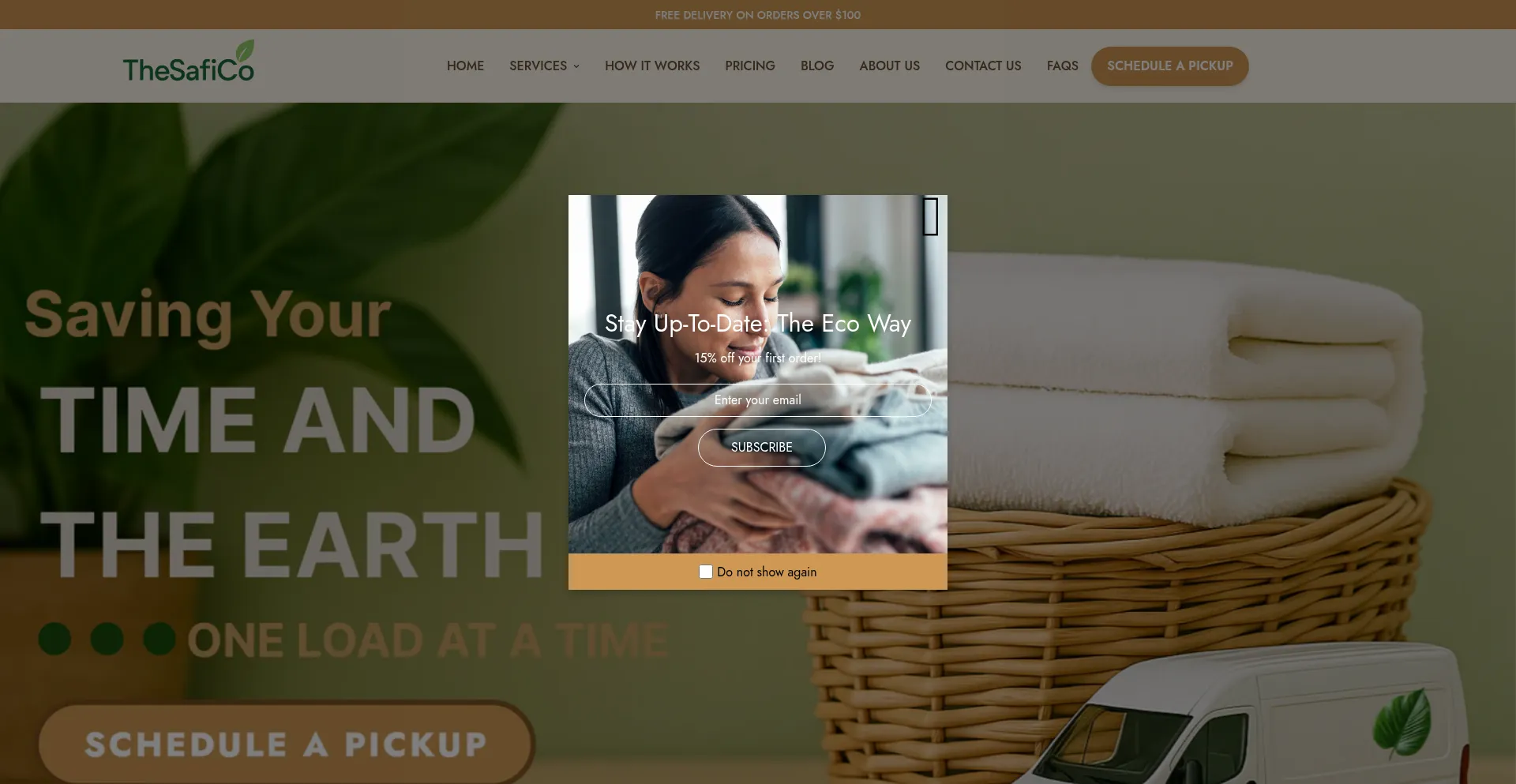 Website screenshot of Thesafico.com