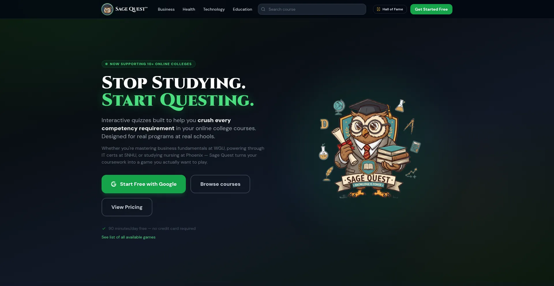 Thesagequest.com