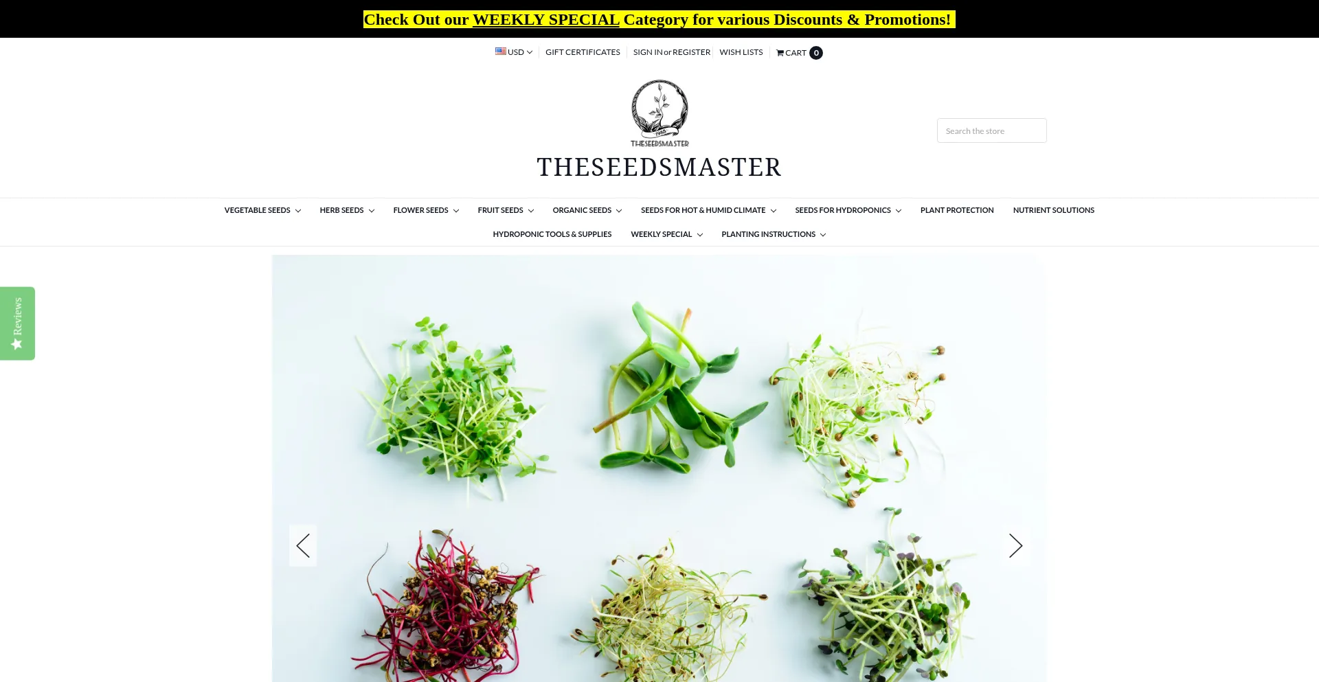 Theseedsmaster.com Screenshot