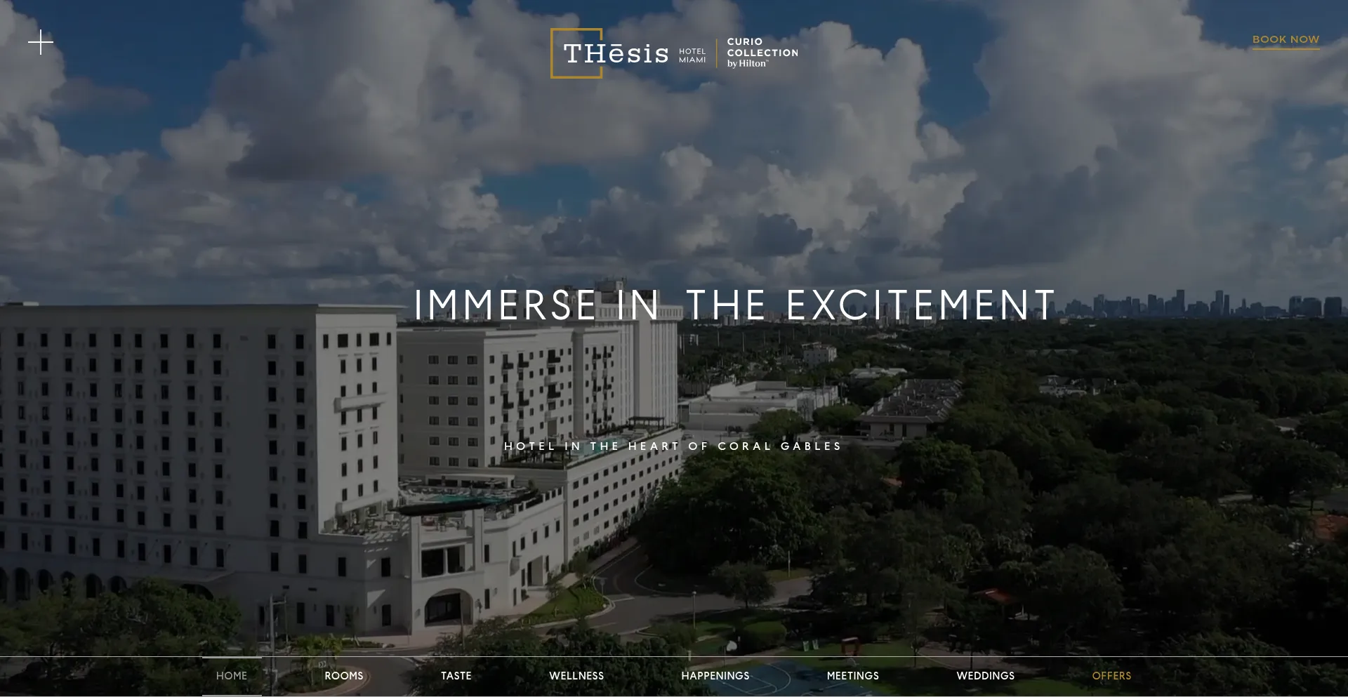 Website screenshot of Thesishotelmiami.com