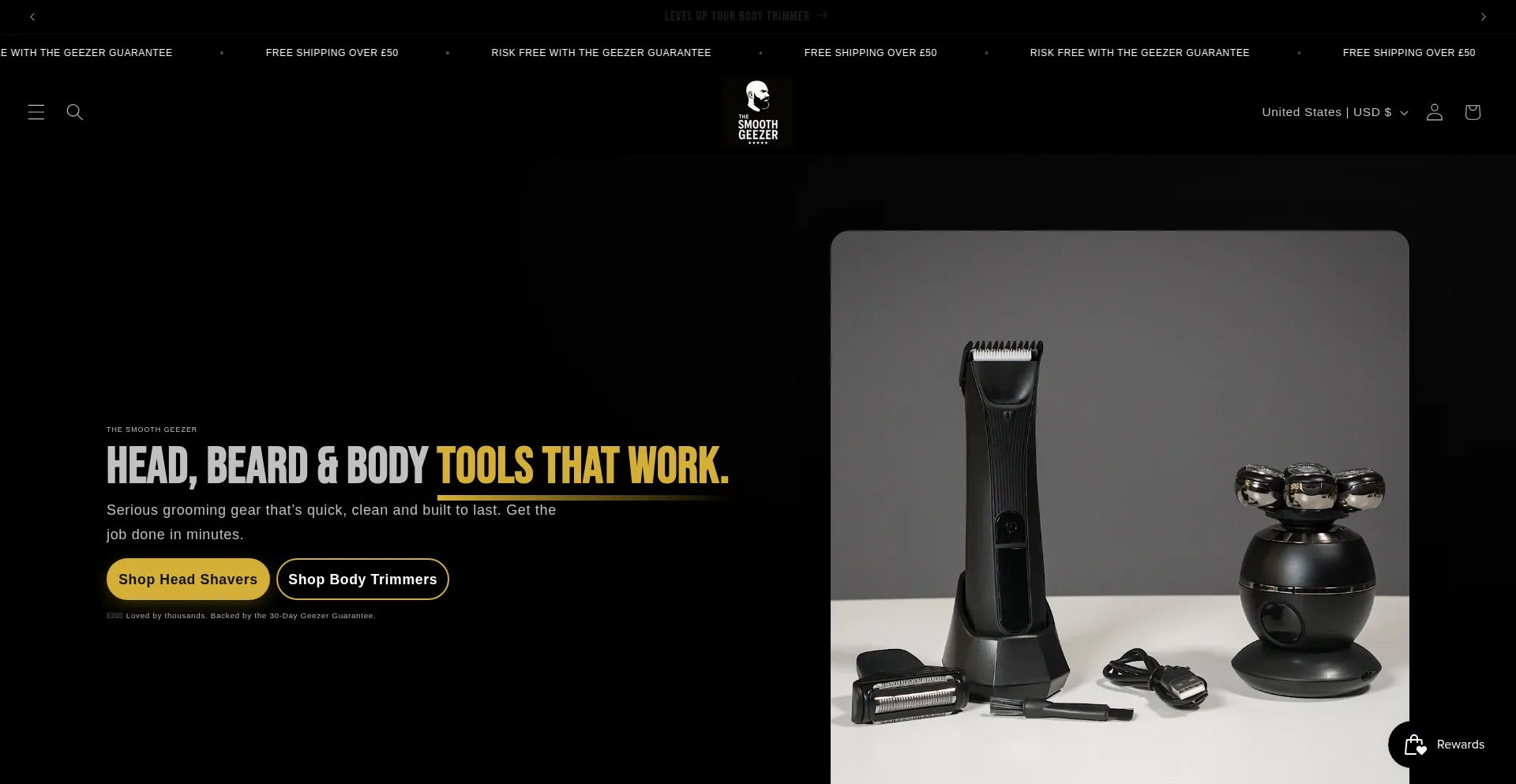 Thesmoothgeezer.com Screenshot