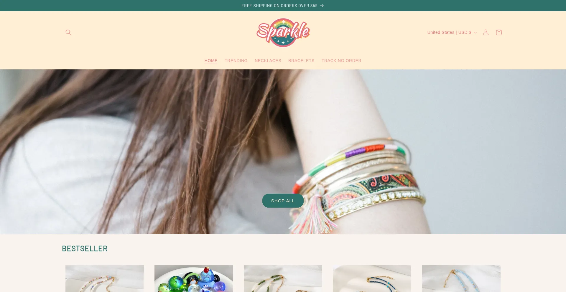 Thesparklestores.com Screenshot