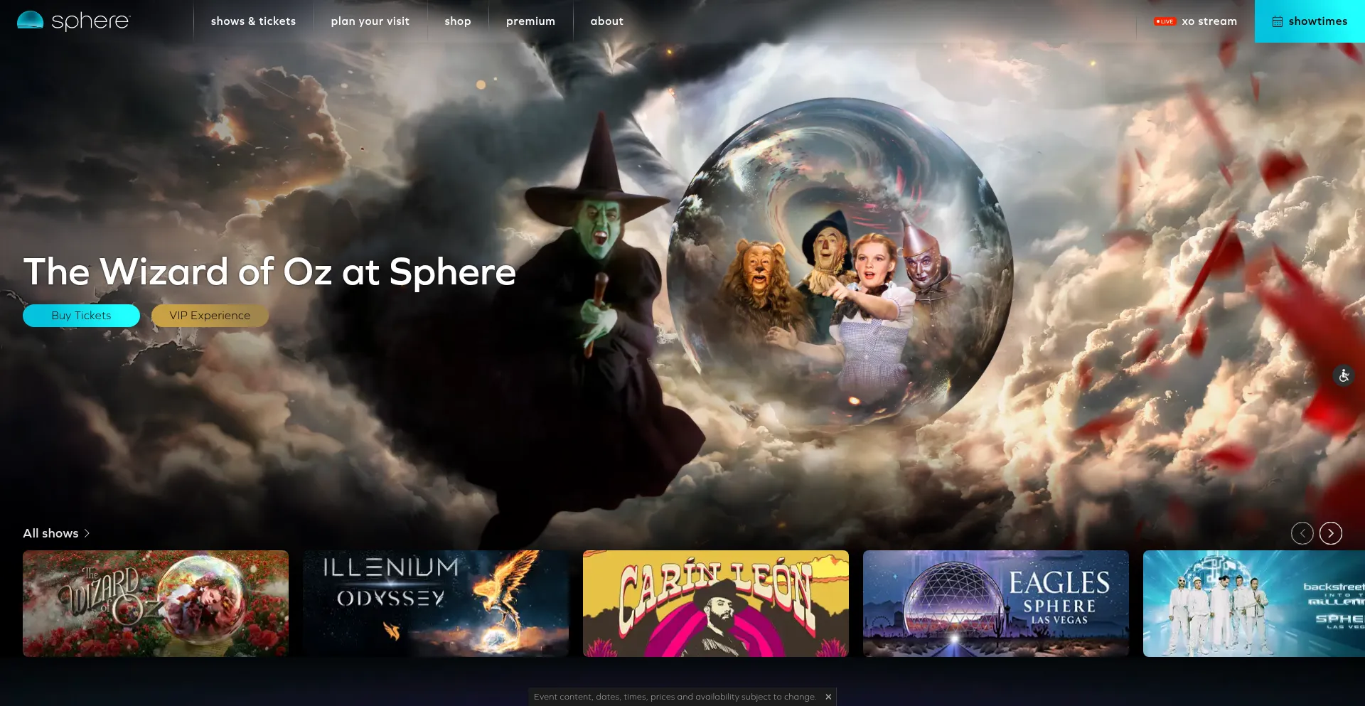 Thesphere.com Screenshot