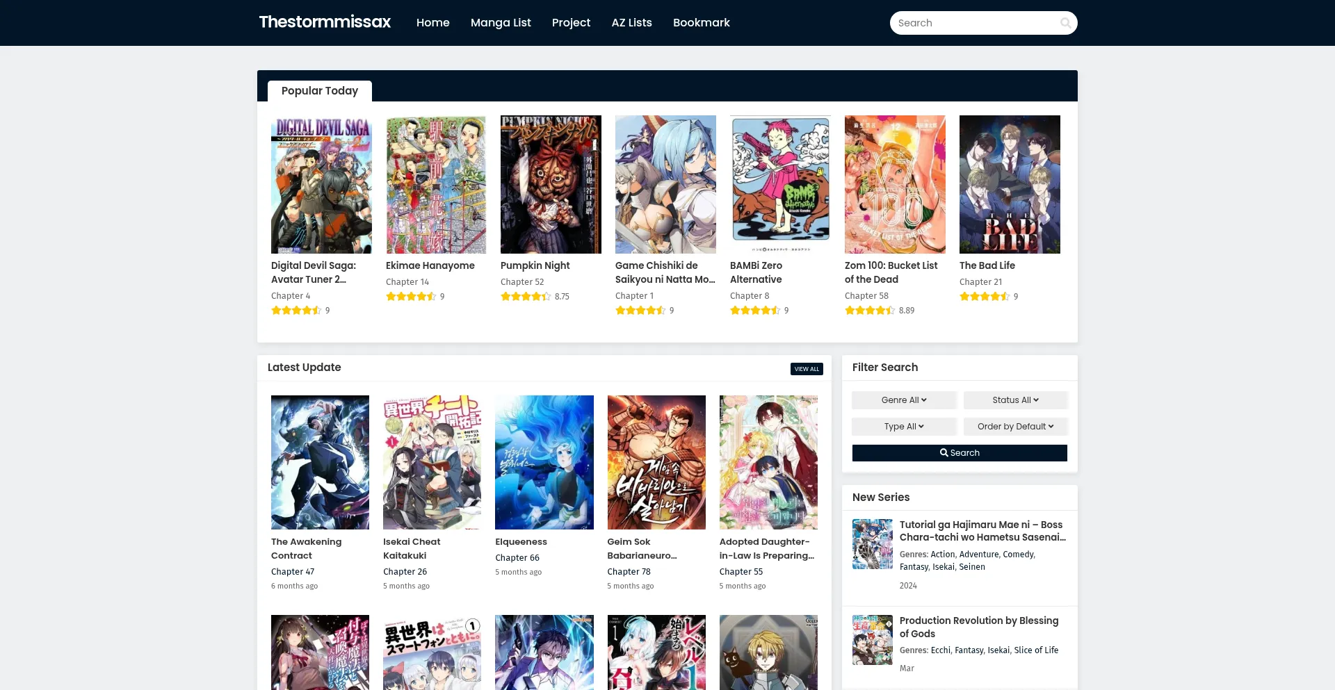Thestormmissax.com Screenshot