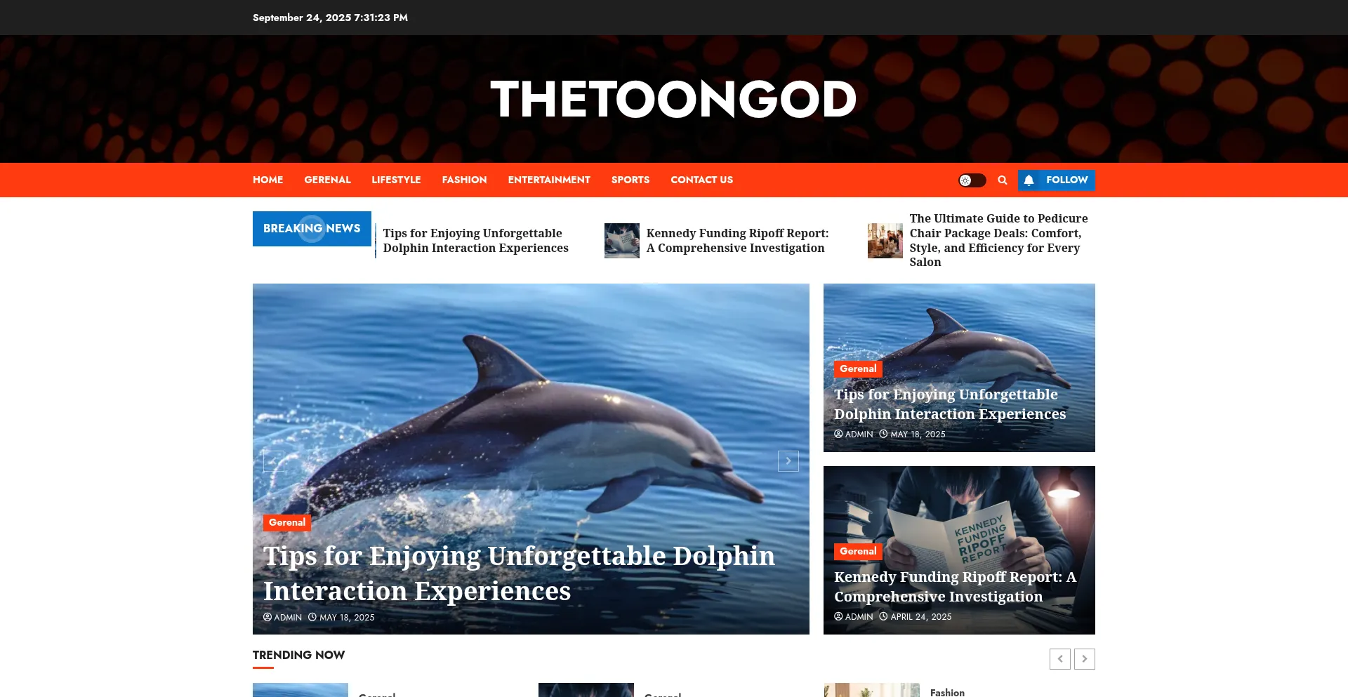 Thetoongod.us Screenshot
