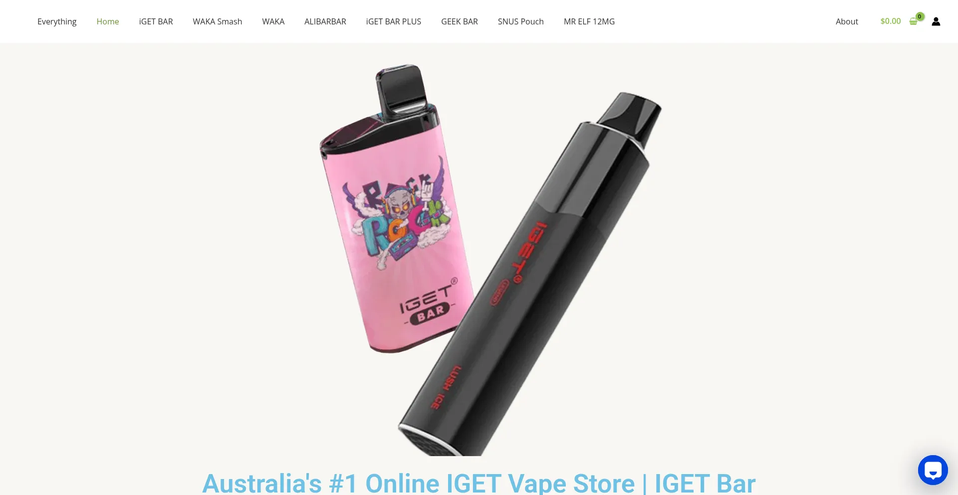 Thevapebaraustralia.com.au Screenshot