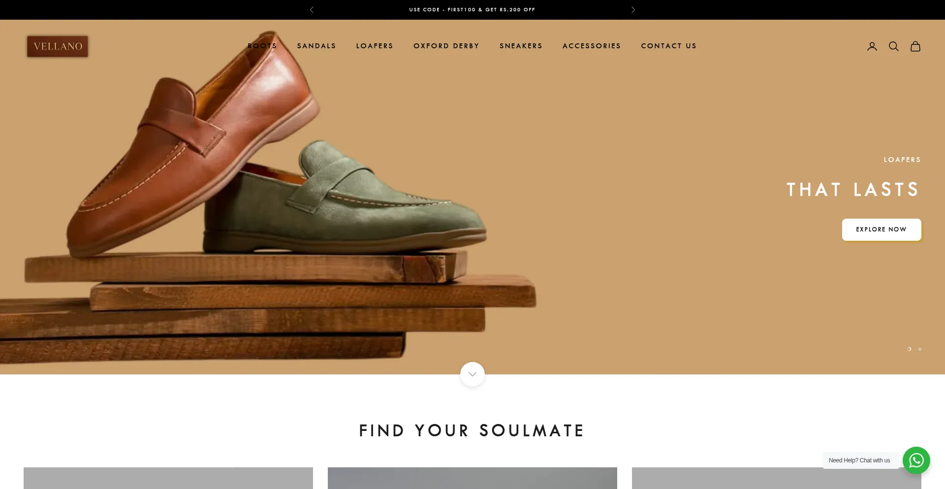 Website screenshot of Thevellano.com