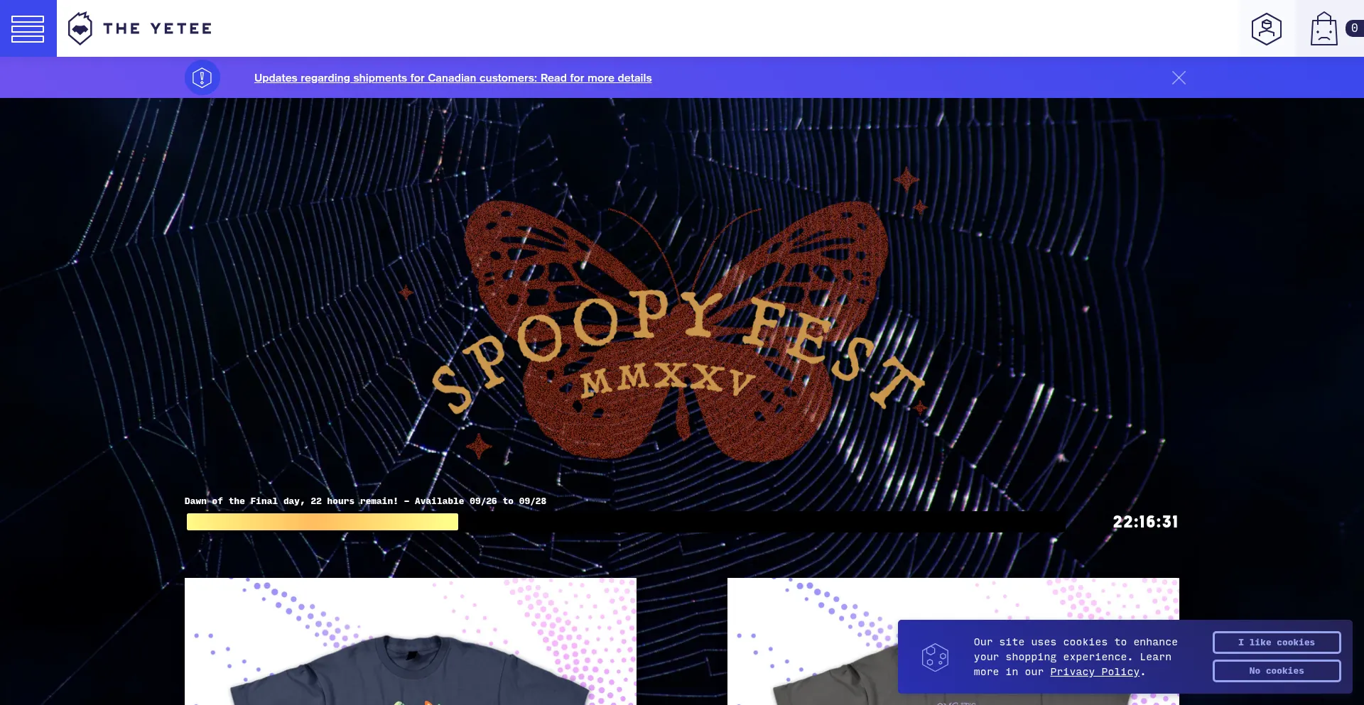 Theyetee.com Screenshot