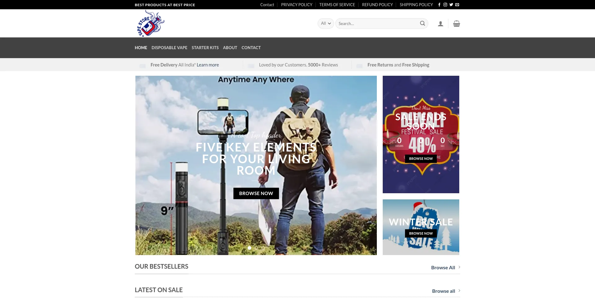 Website screenshot of Thinkcraft.online