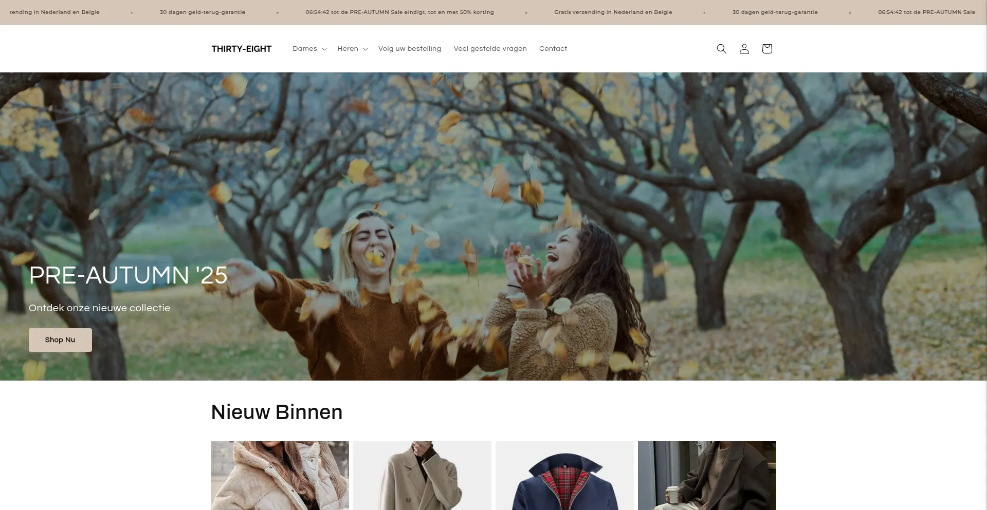 Thirty-eight.nl Screenshot
