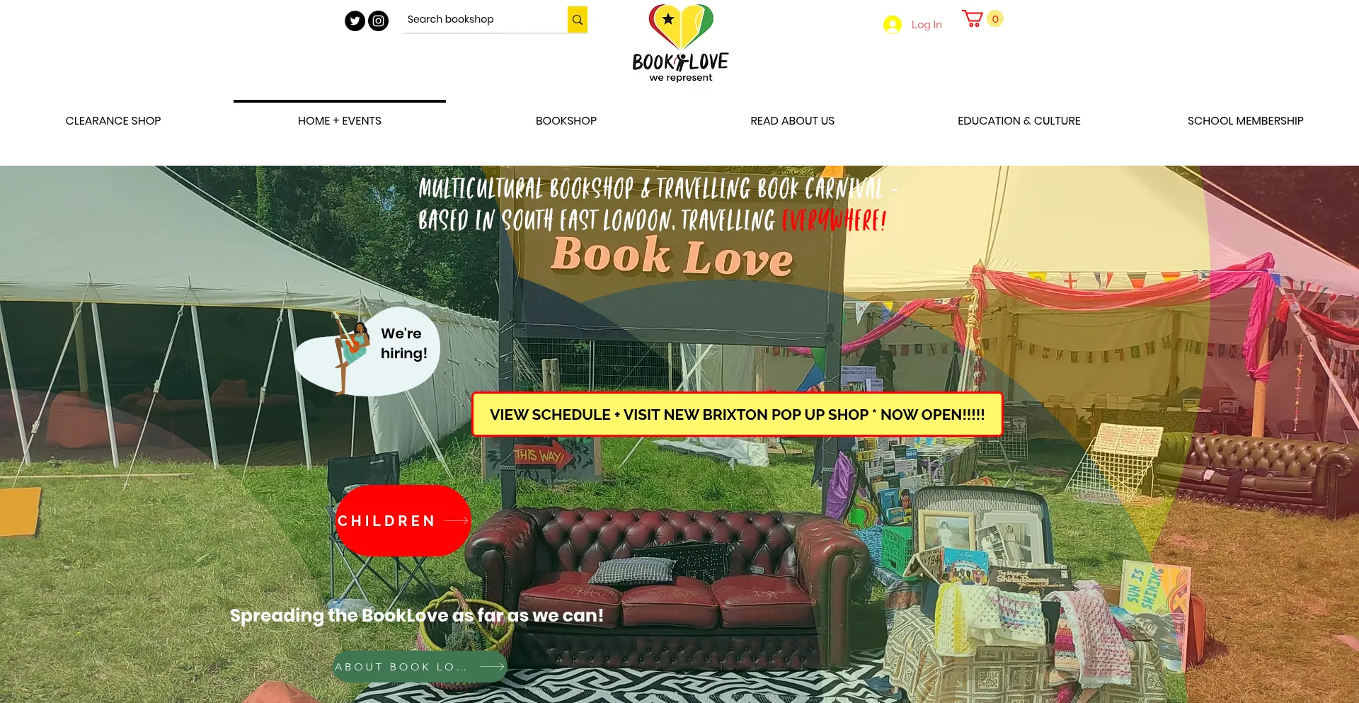 Website screenshot of Thisisbooklove.com