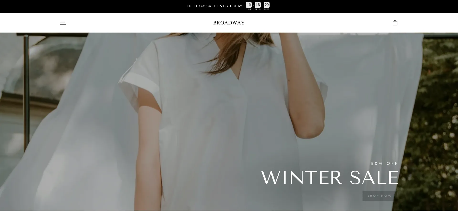 Website screenshot of Thisisbroadway.co