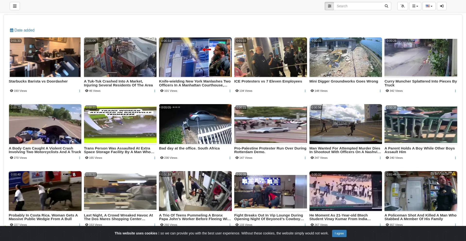 Website screenshot of Thisisgore.com