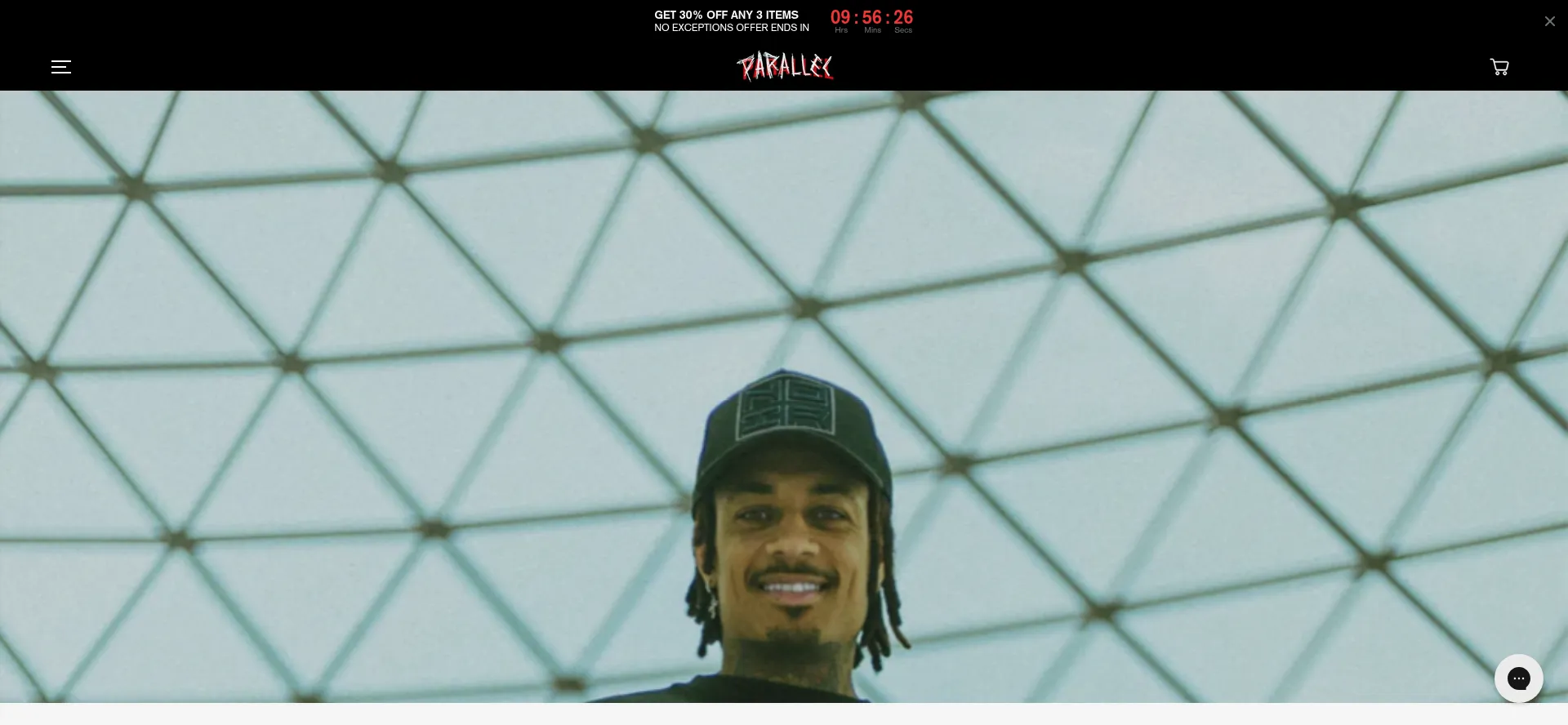 Website screenshot of Thisisparallel.store