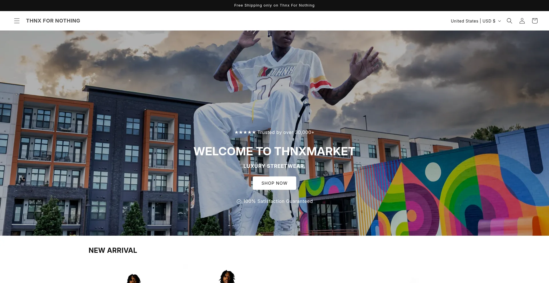 Thnxfornothing.com Screenshot