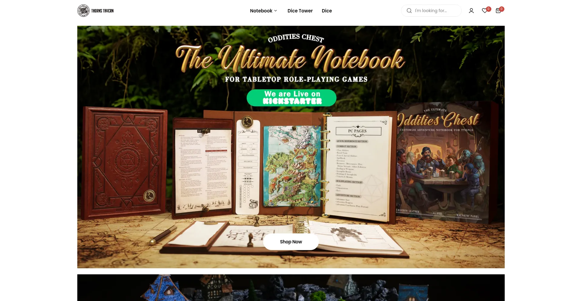 Website screenshot of Thornstavernstudio.com