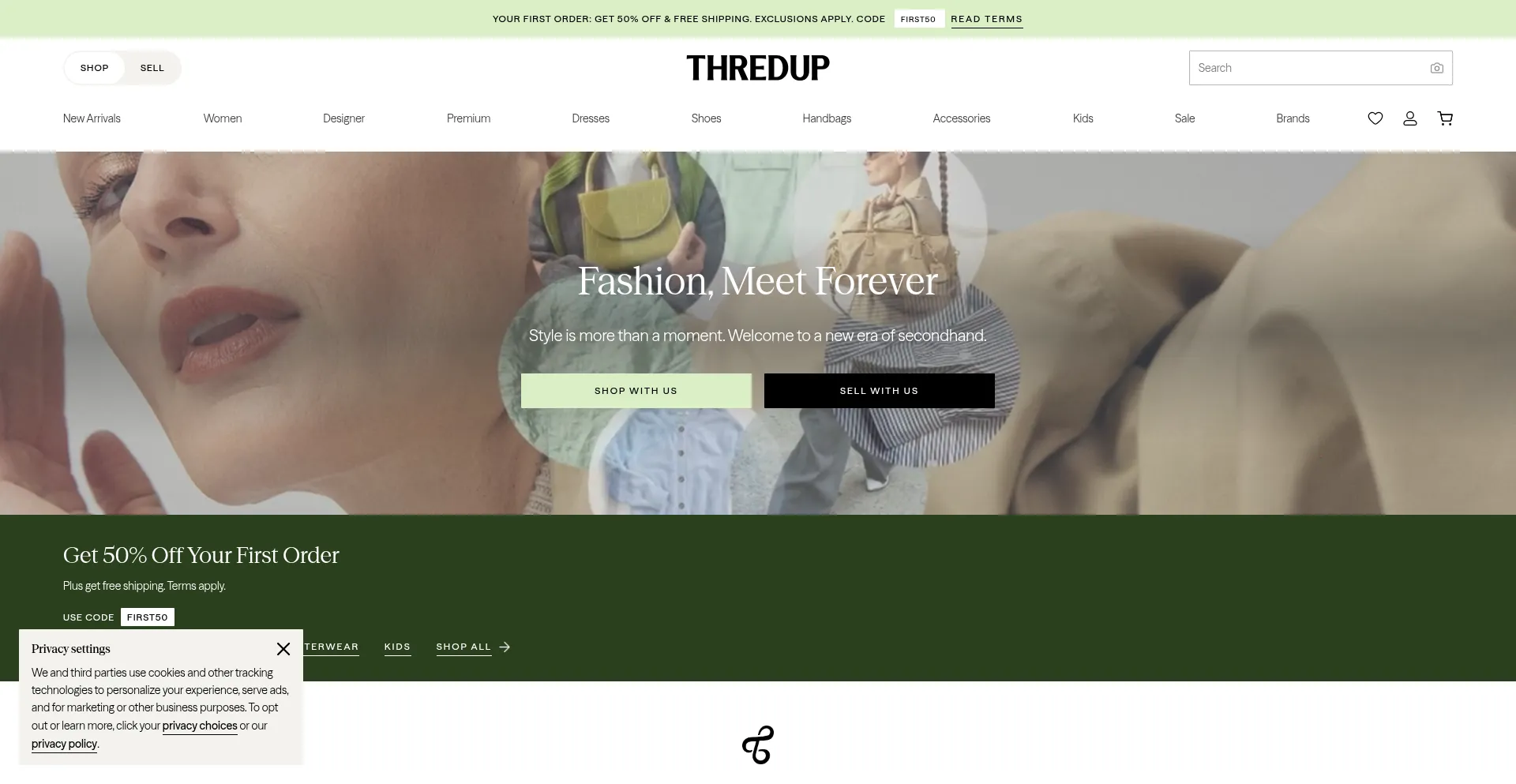 Thredup.com Screenshot