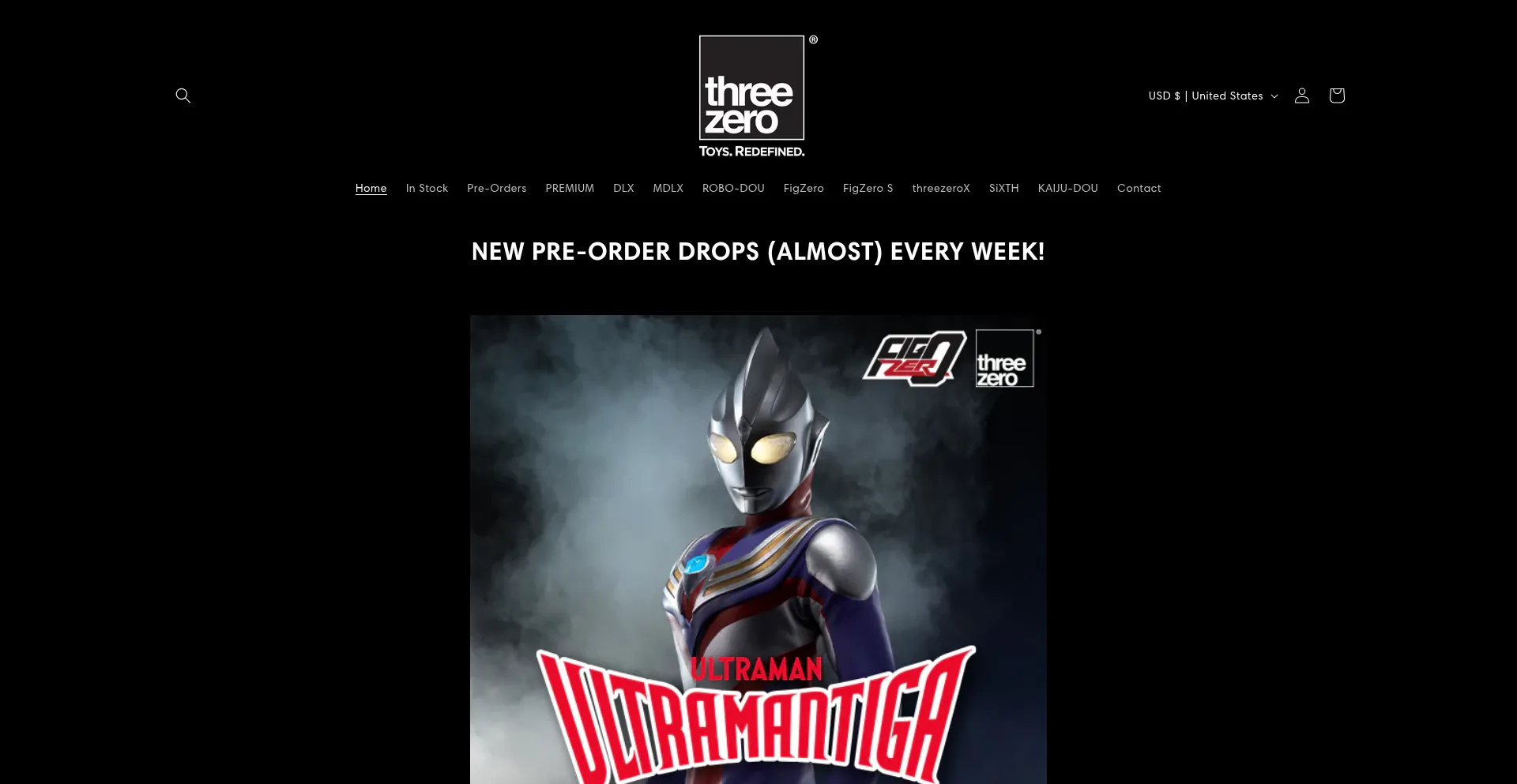 Website screenshot of Threezerocorporation.com