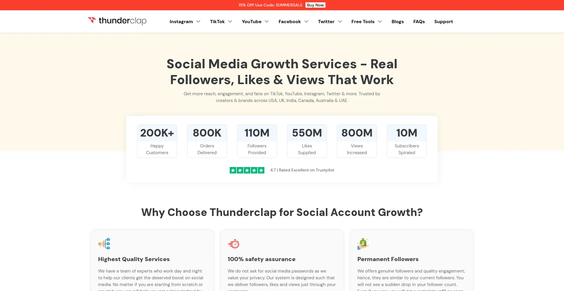 Thunderclap.com Screenshot