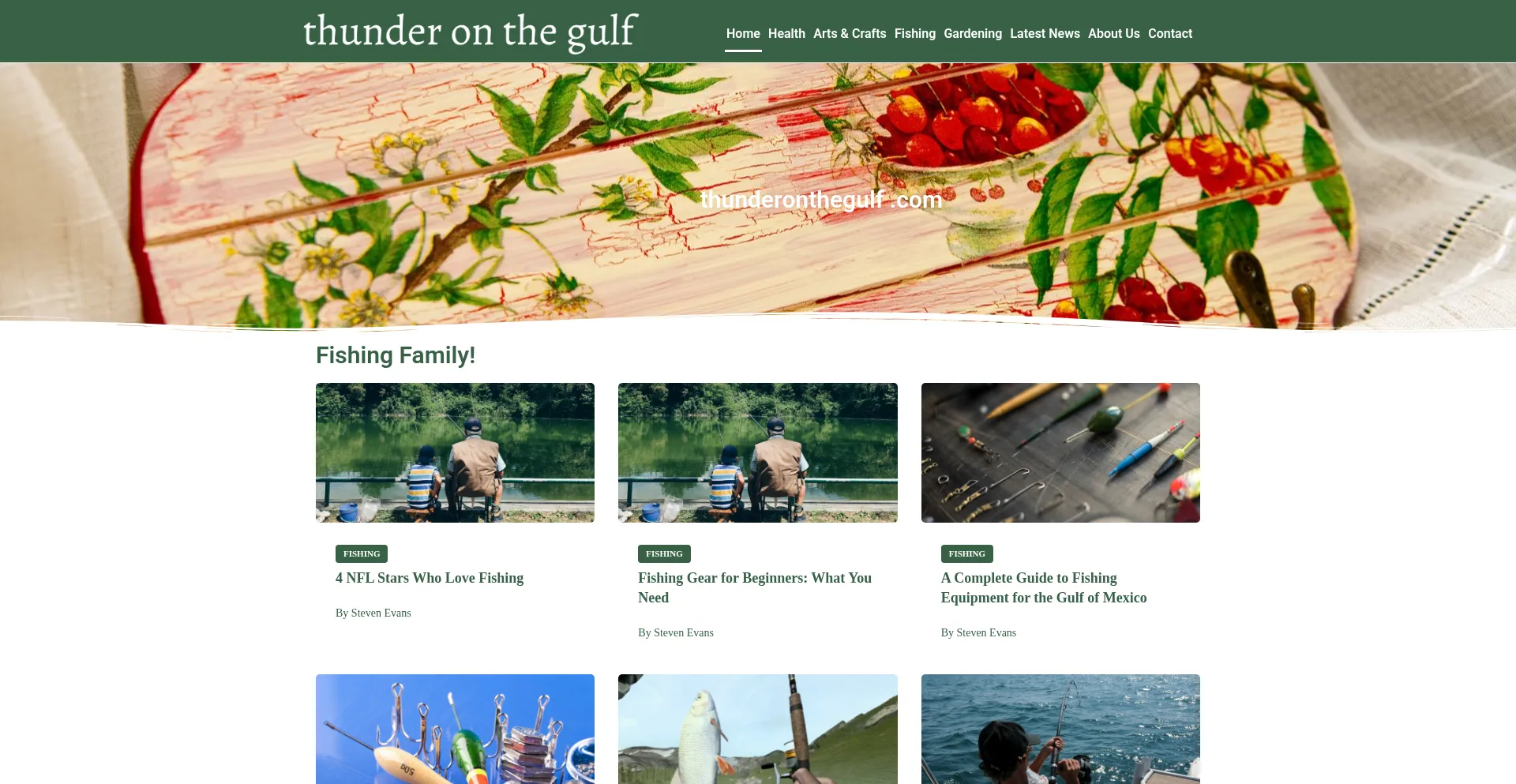 Website screenshot of Thunderonthegulf.com