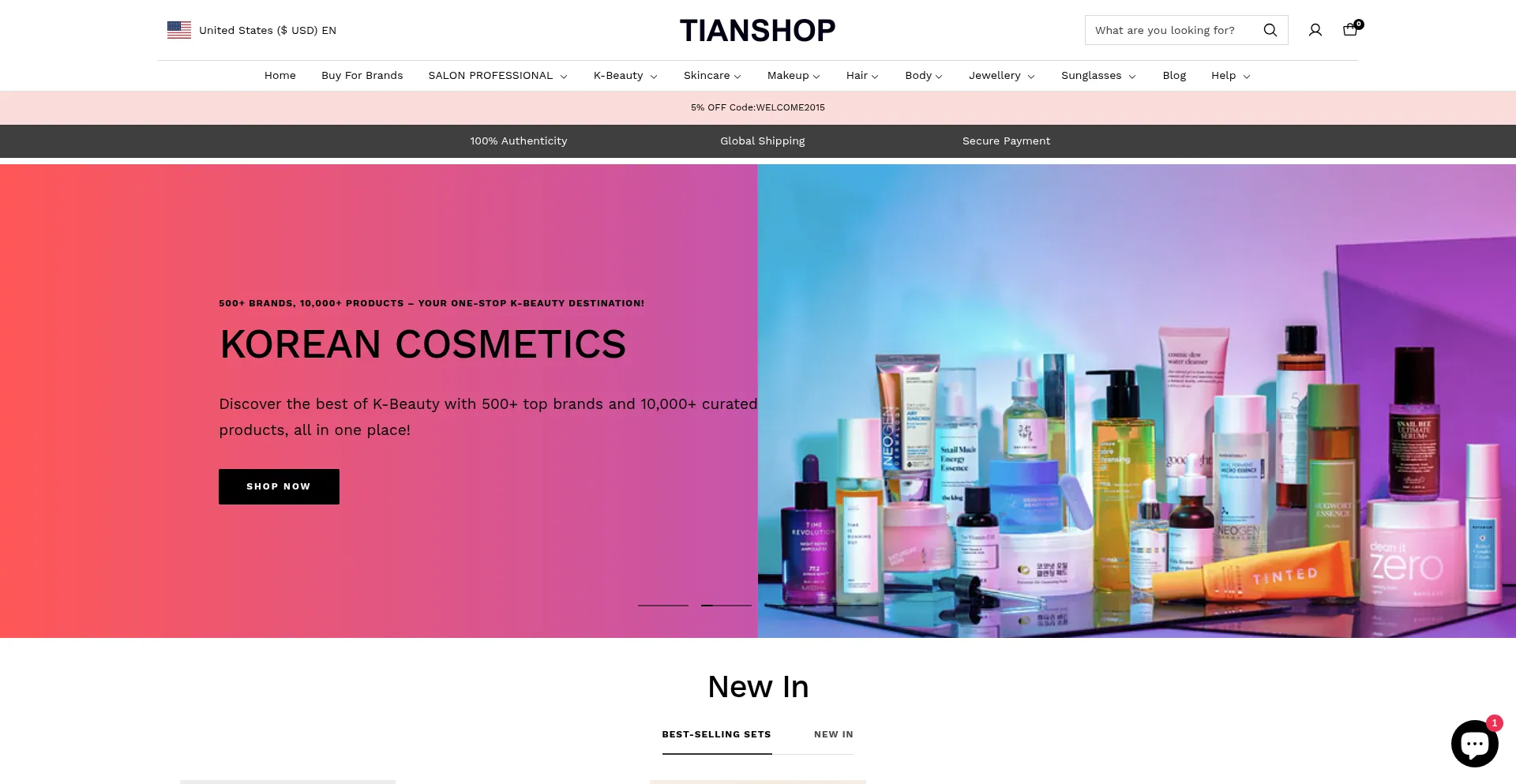 Tianshop.com Screenshot