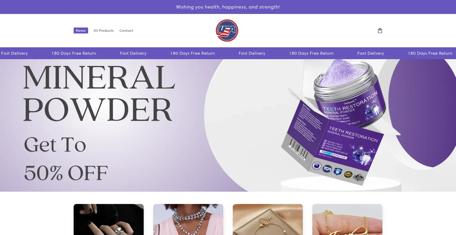 Website screenshot of Tidyvera.com