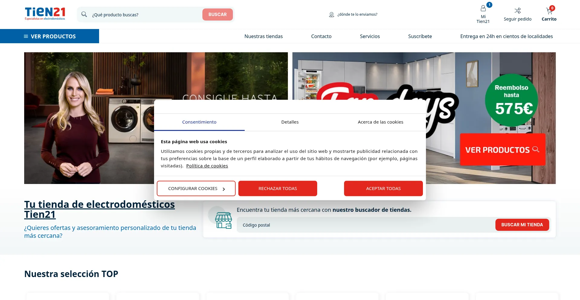 Tien21.es Screenshot