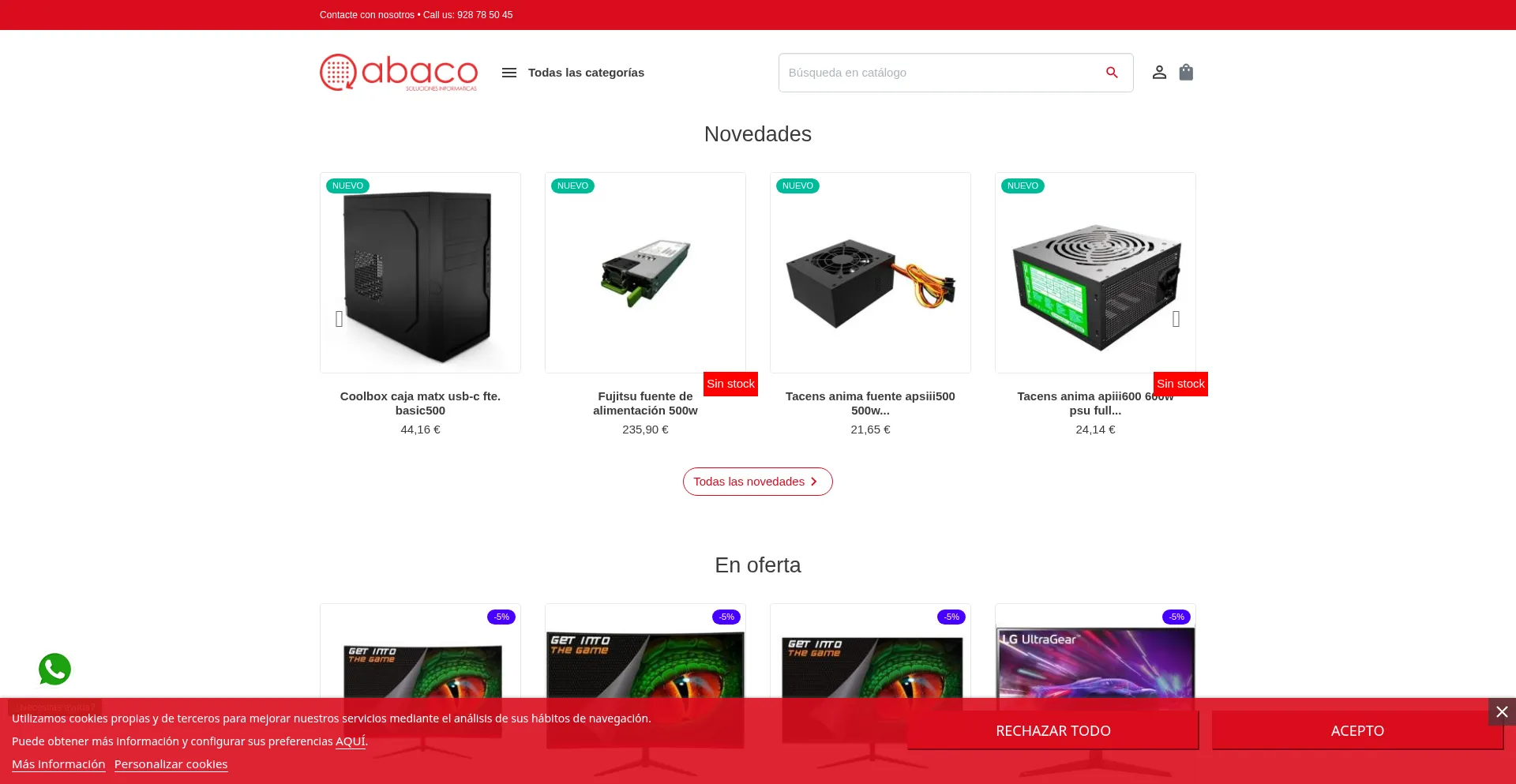 Tienda.abaco-system.es Screenshot