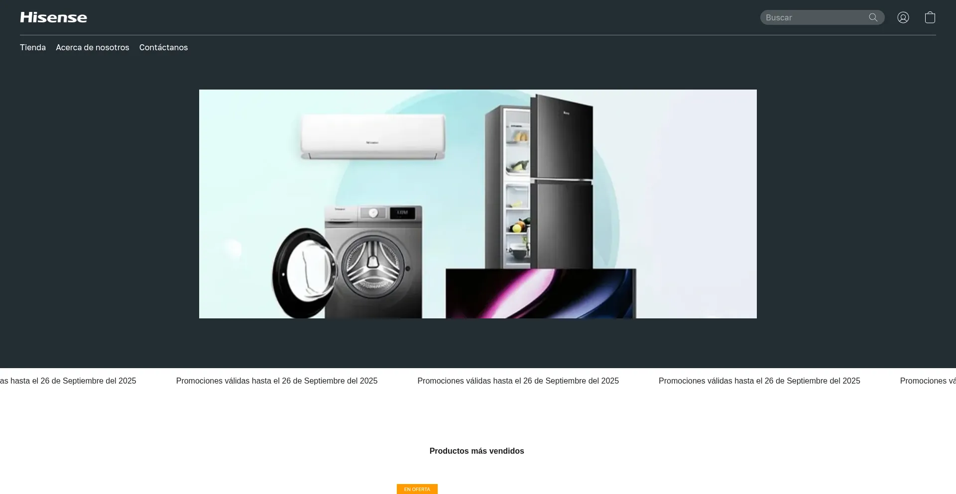 Tienda-hisense.com.mx Screenshot