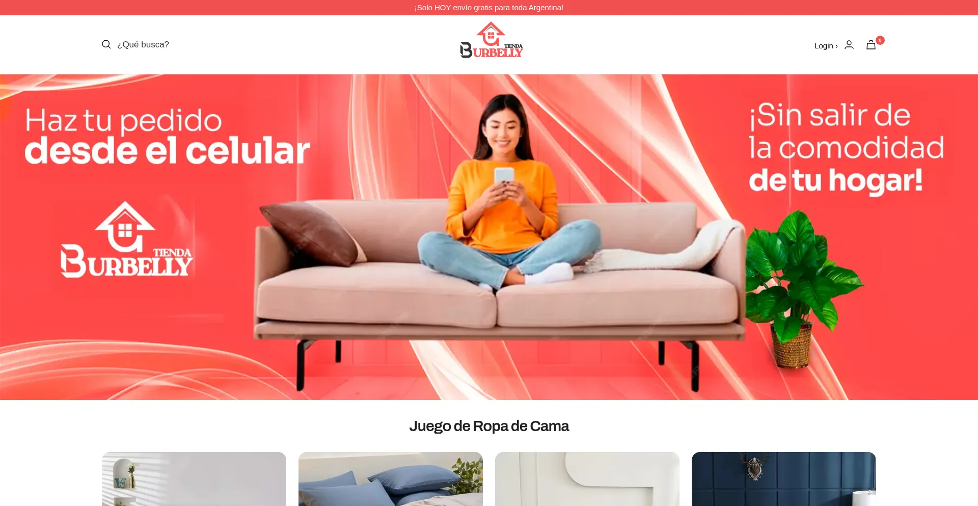 Tiendaburbelly.com Screenshot