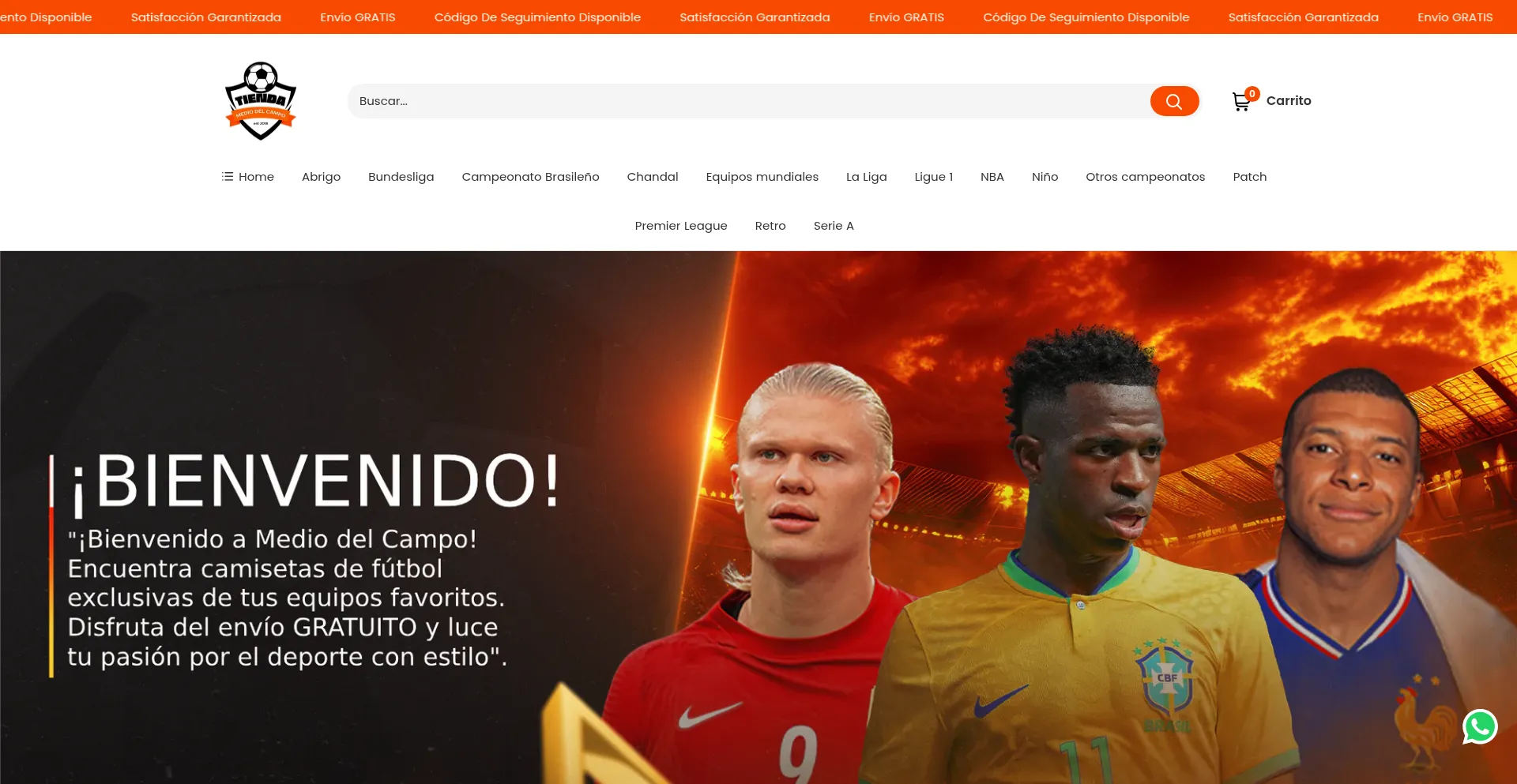 Tiendamediodelcampoes.com Screenshot