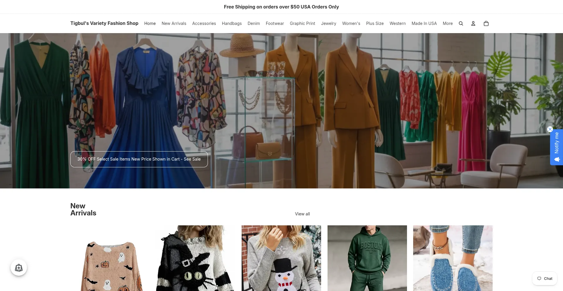 Tigbulsvarietyfashionshop.com