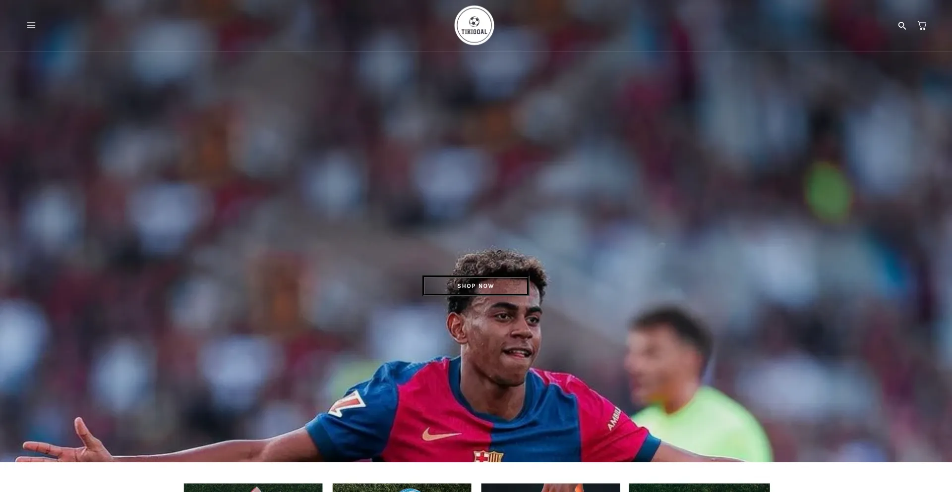 Website screenshot of Tikigoal.com