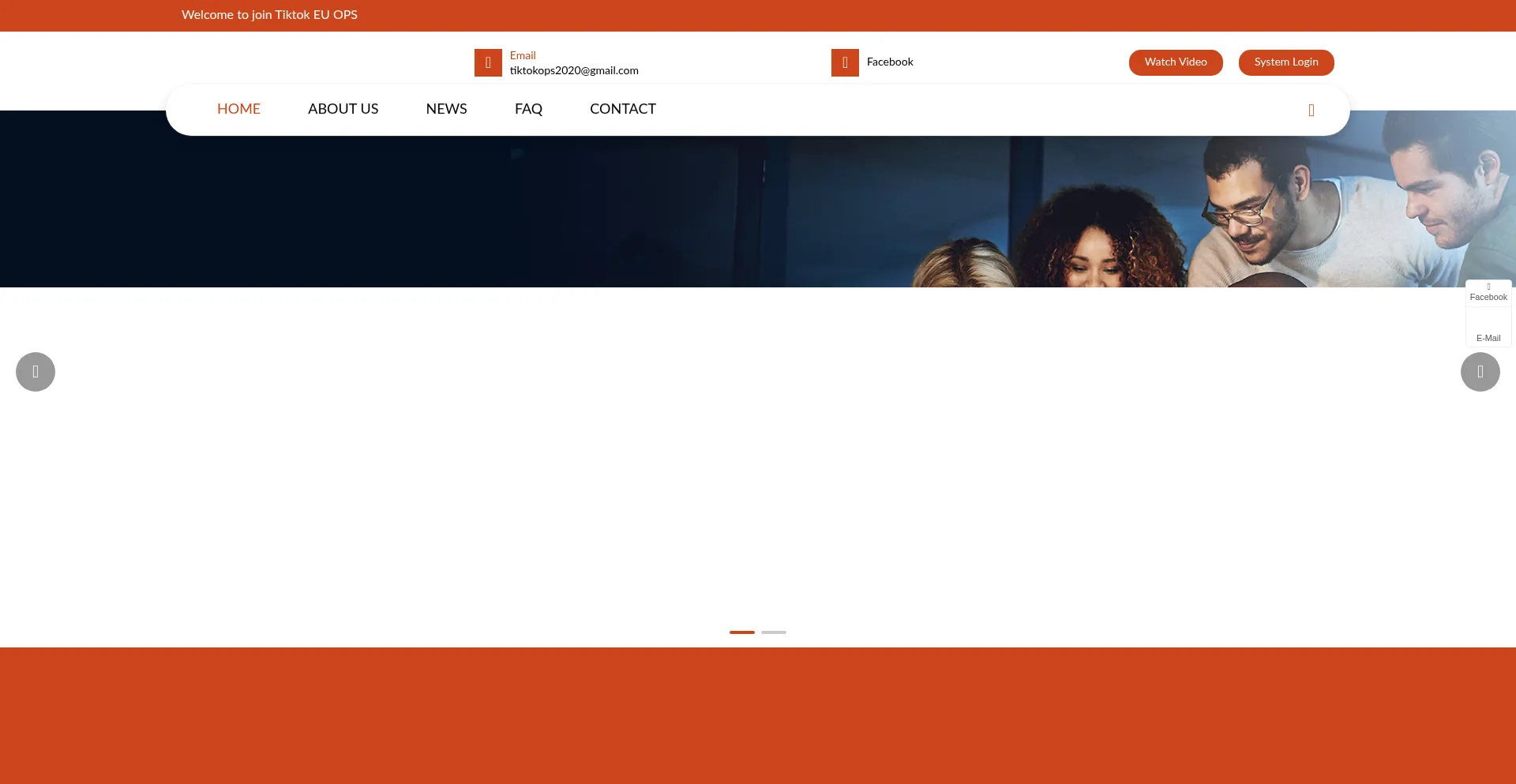Website screenshot of Tiktokwares.com