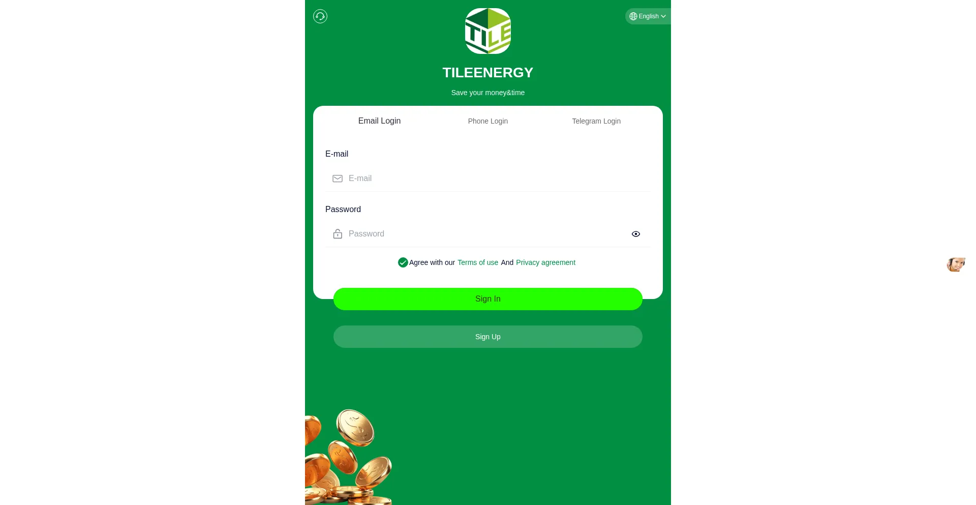 Tileenergy.vip Screenshot