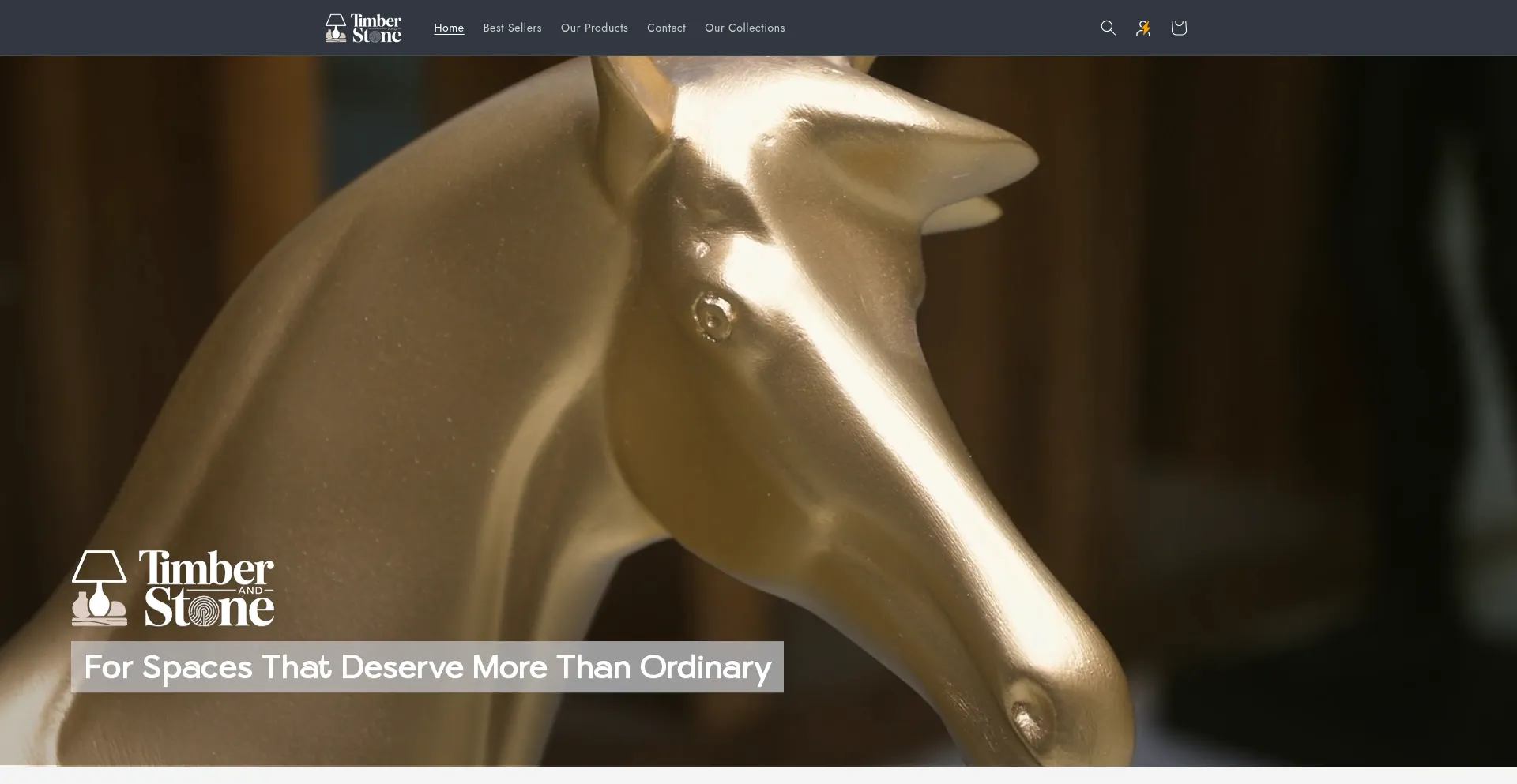 Website screenshot of Timbernstone.in