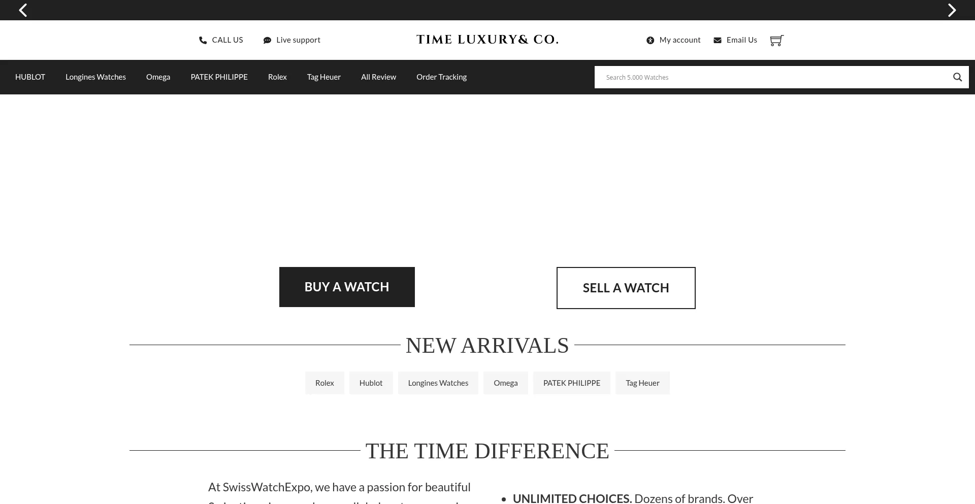 Website screenshot of Timeluxxu.com