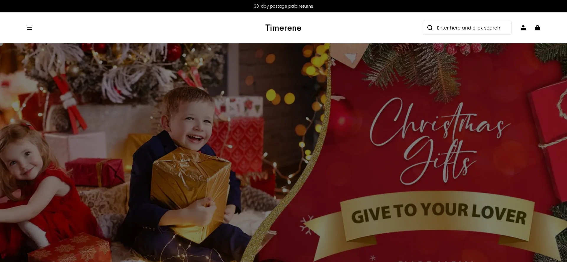 Website screenshot of Timerene.com