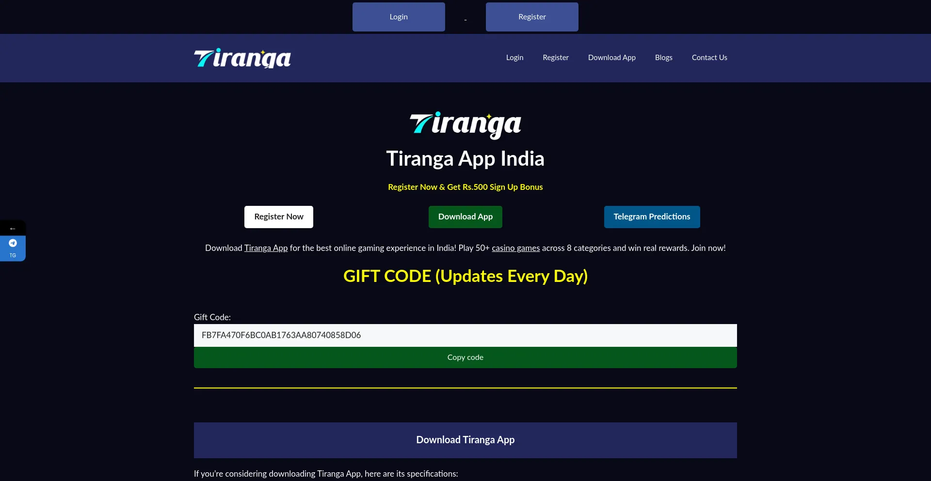 Tiranga.app Screenshot