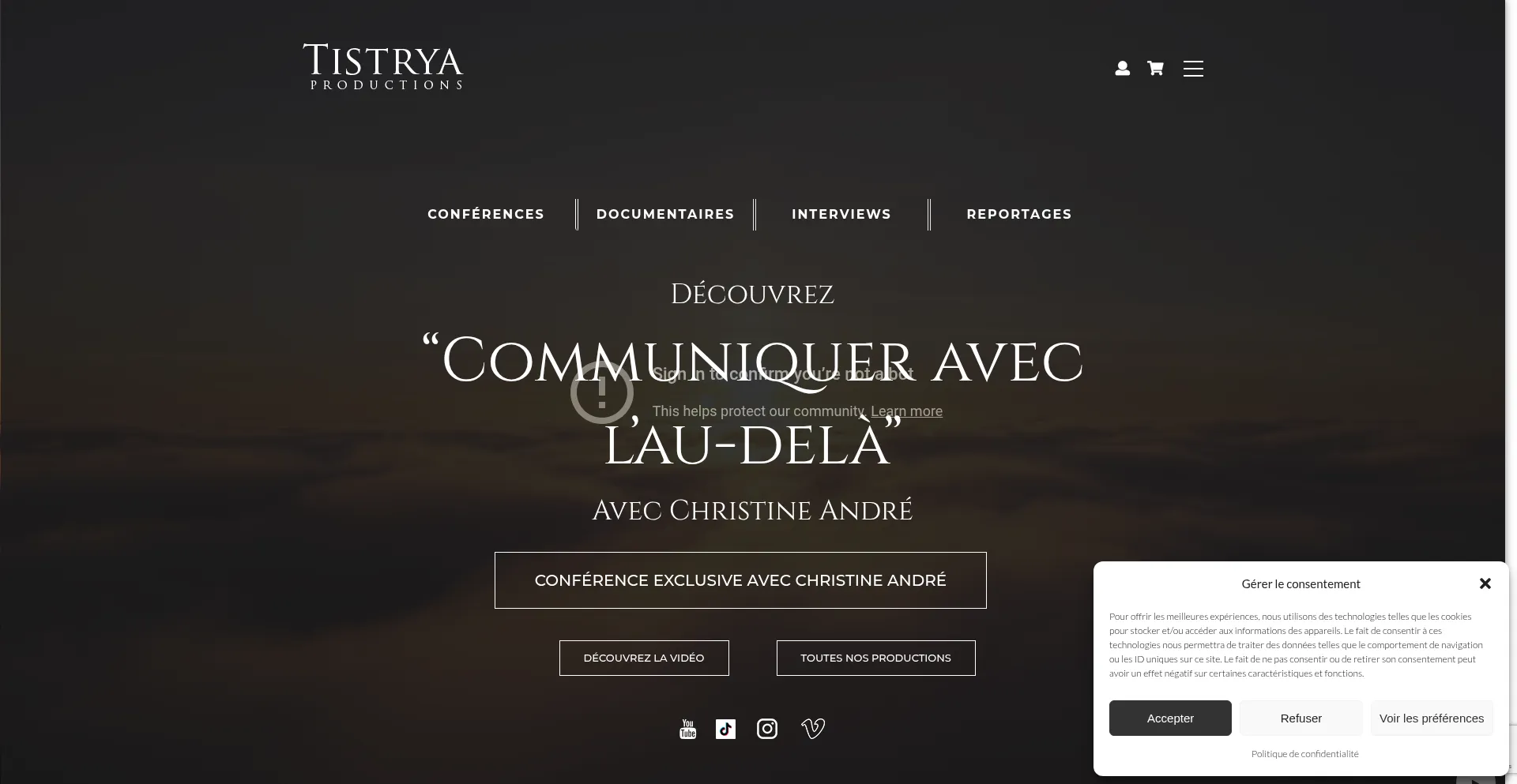 Tistryaproductions.com Screenshot