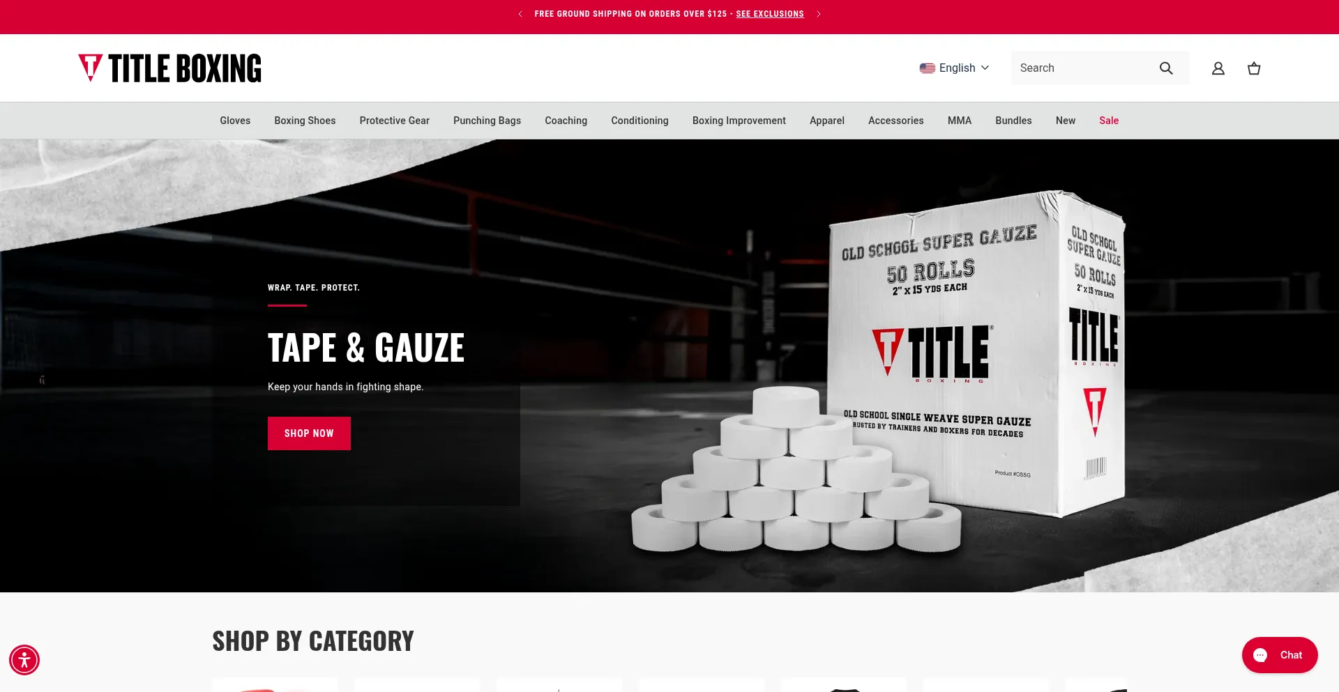 Website screenshot of Titleboxing.com