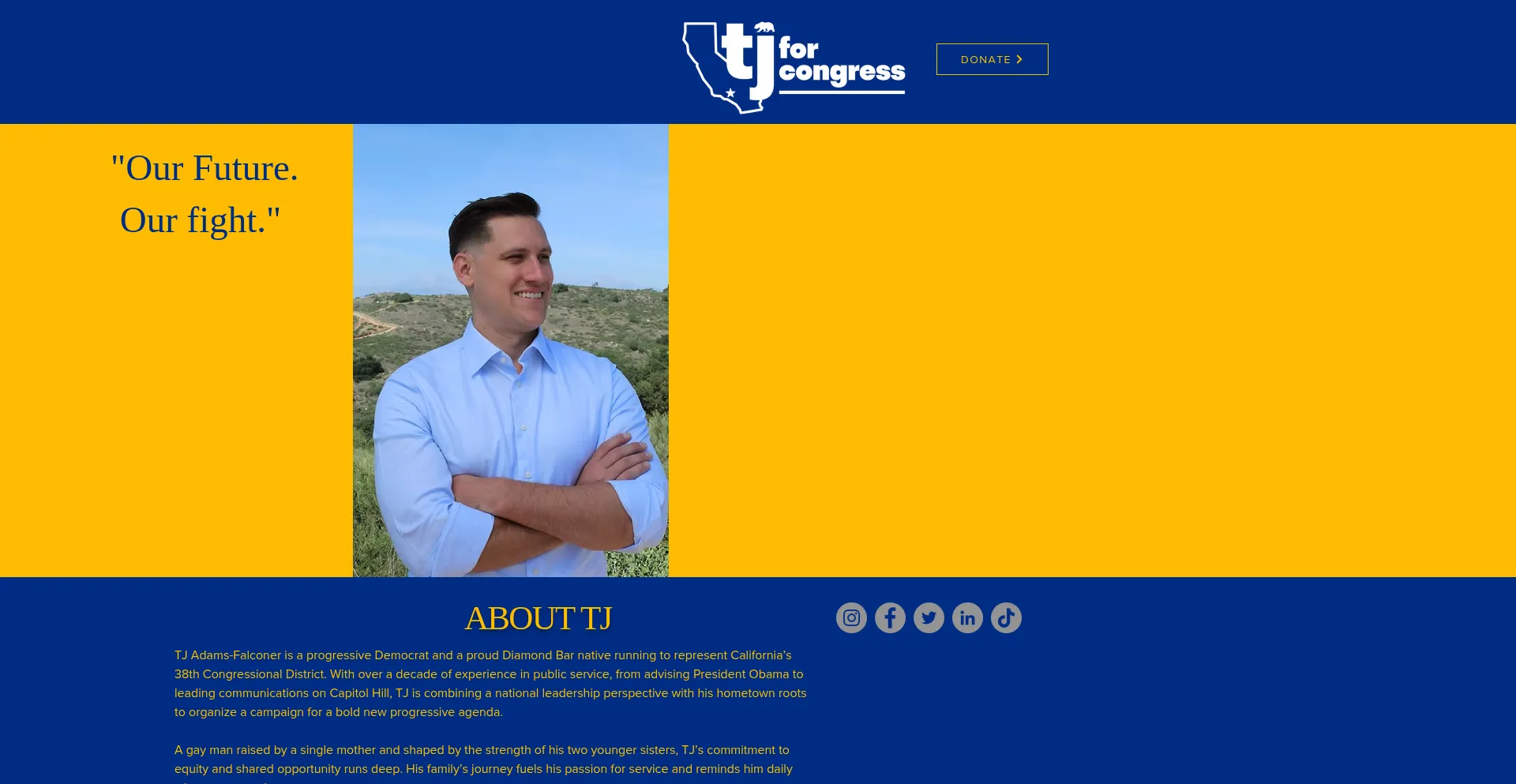 Tjforcongress.org Screenshot